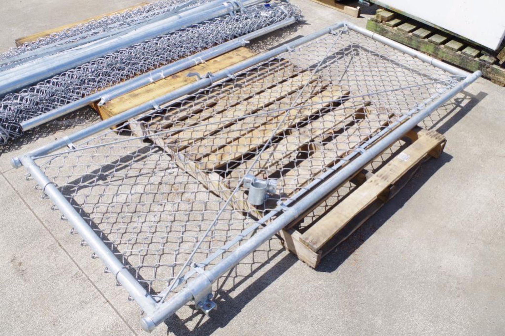 Chain-link Gate, Approx. 90" H x 38" W (see lot 7309 for fence & posts)