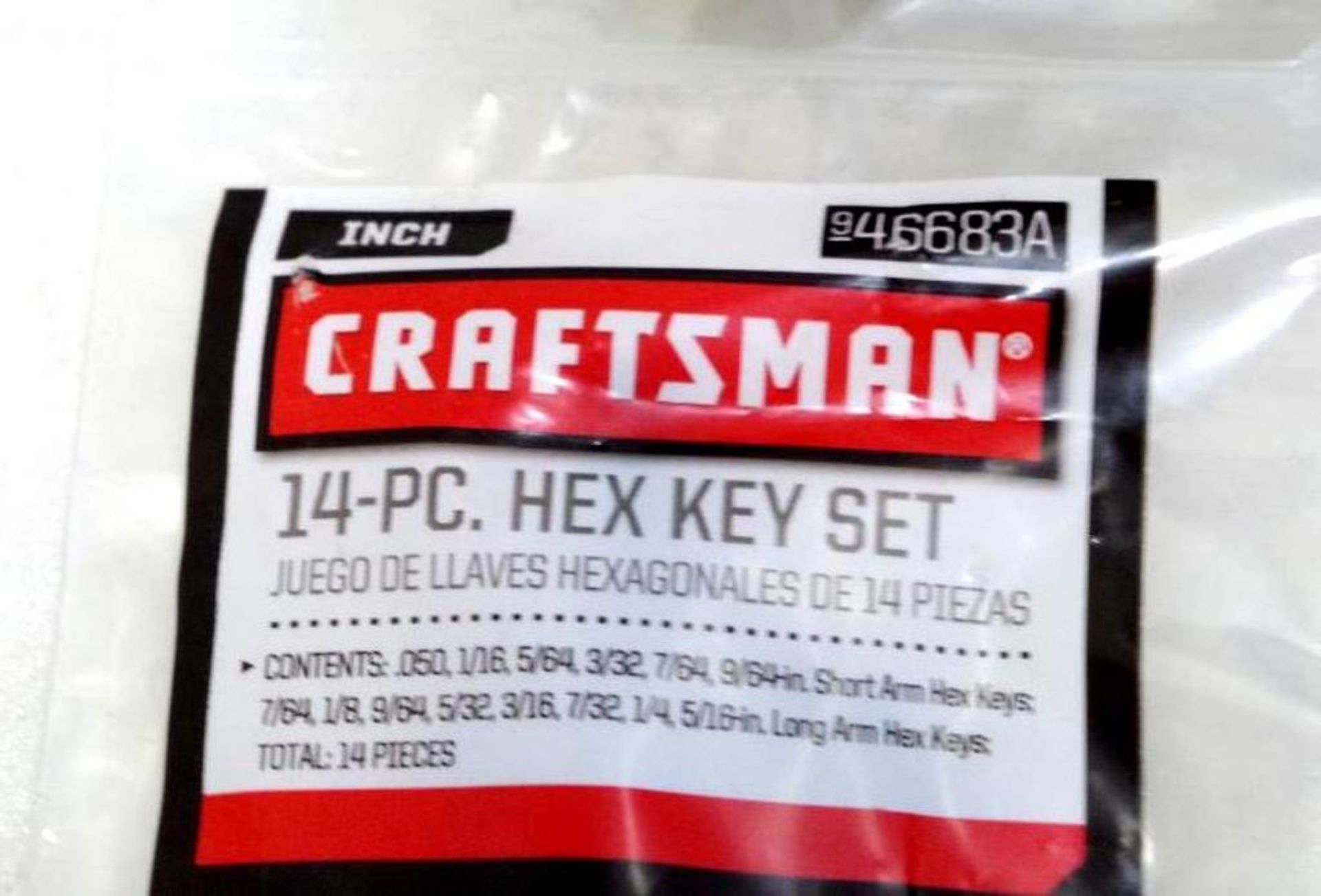 Misc. CRAFTSMAN Power Tools: 19.2V Drill, 18V Battery, Charger, 14 Piece Hex Key Set - Image 5 of 5