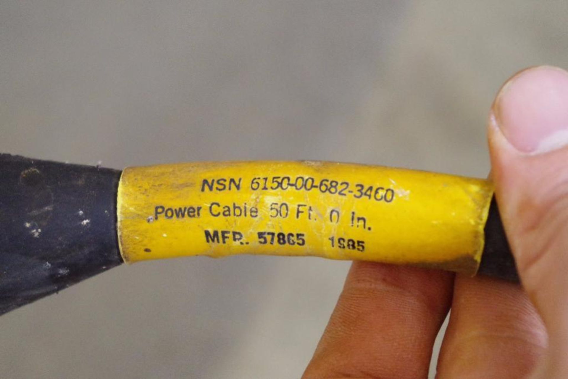 (50') Electrical Power Cable Assembly, 12-Gauge M/N (NSN) 6150-00-682-3460 - Image 2 of 2