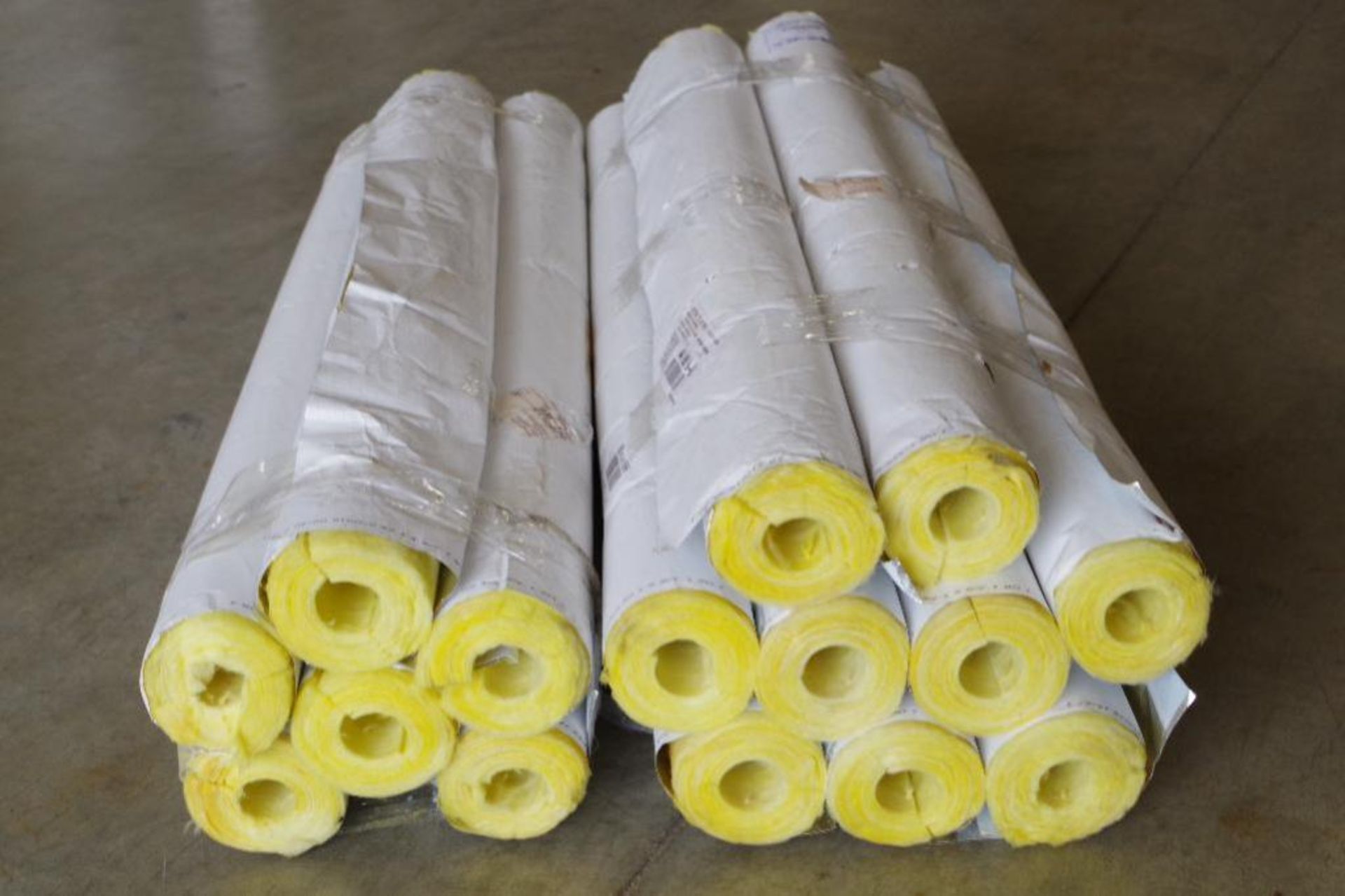 (15) Fiberglass Pipe Insulation Pieces, 3' L x 1.5" Dia. - Image 2 of 4