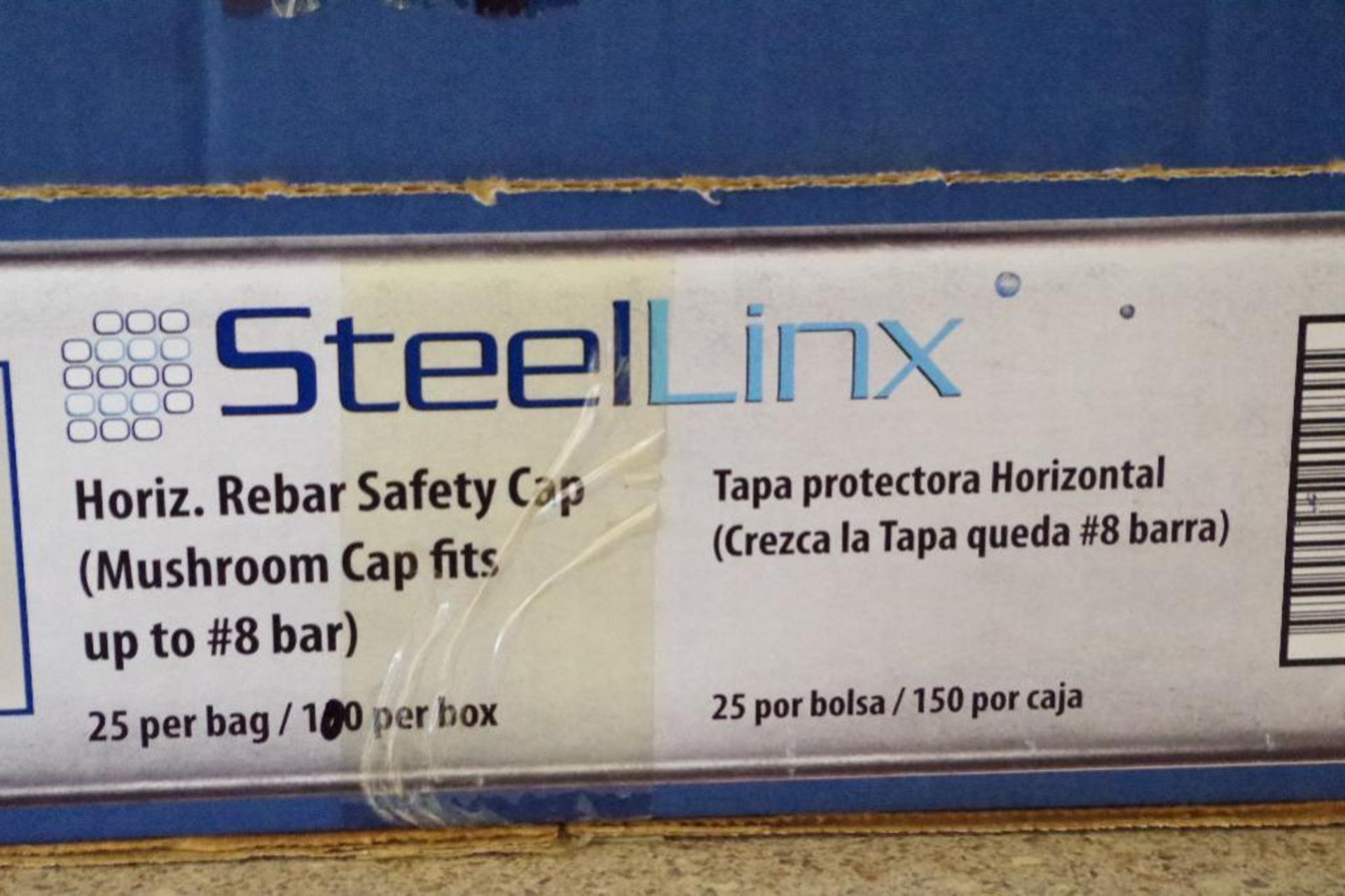 (100) NEW STEELLINX Horizontal Rebar Safety Caps (4 bags of 25) - Image 2 of 3