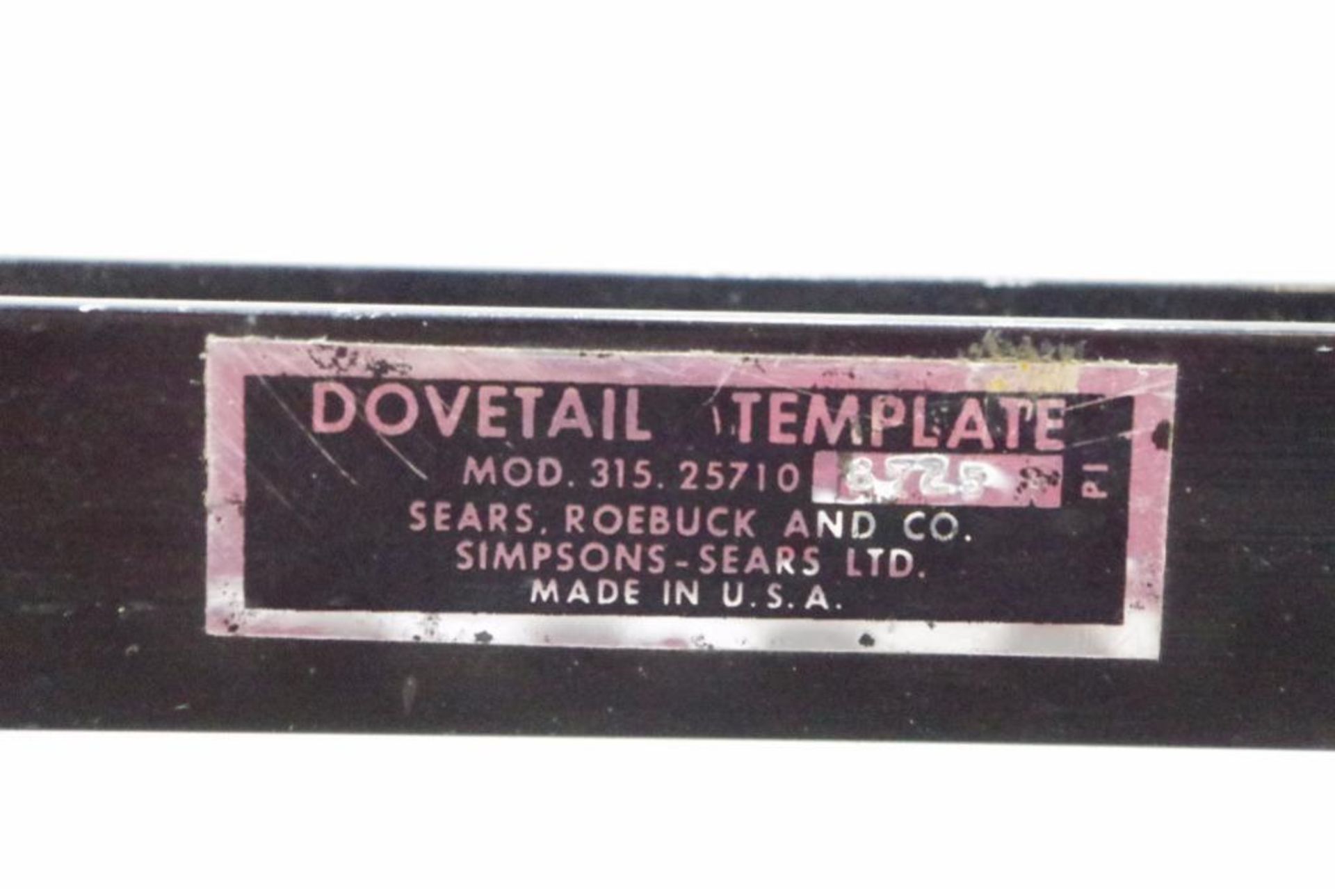 CRAFTSMAN Dovetail Template Fixture M/N 315.25710, Made in USA - Image 4 of 4