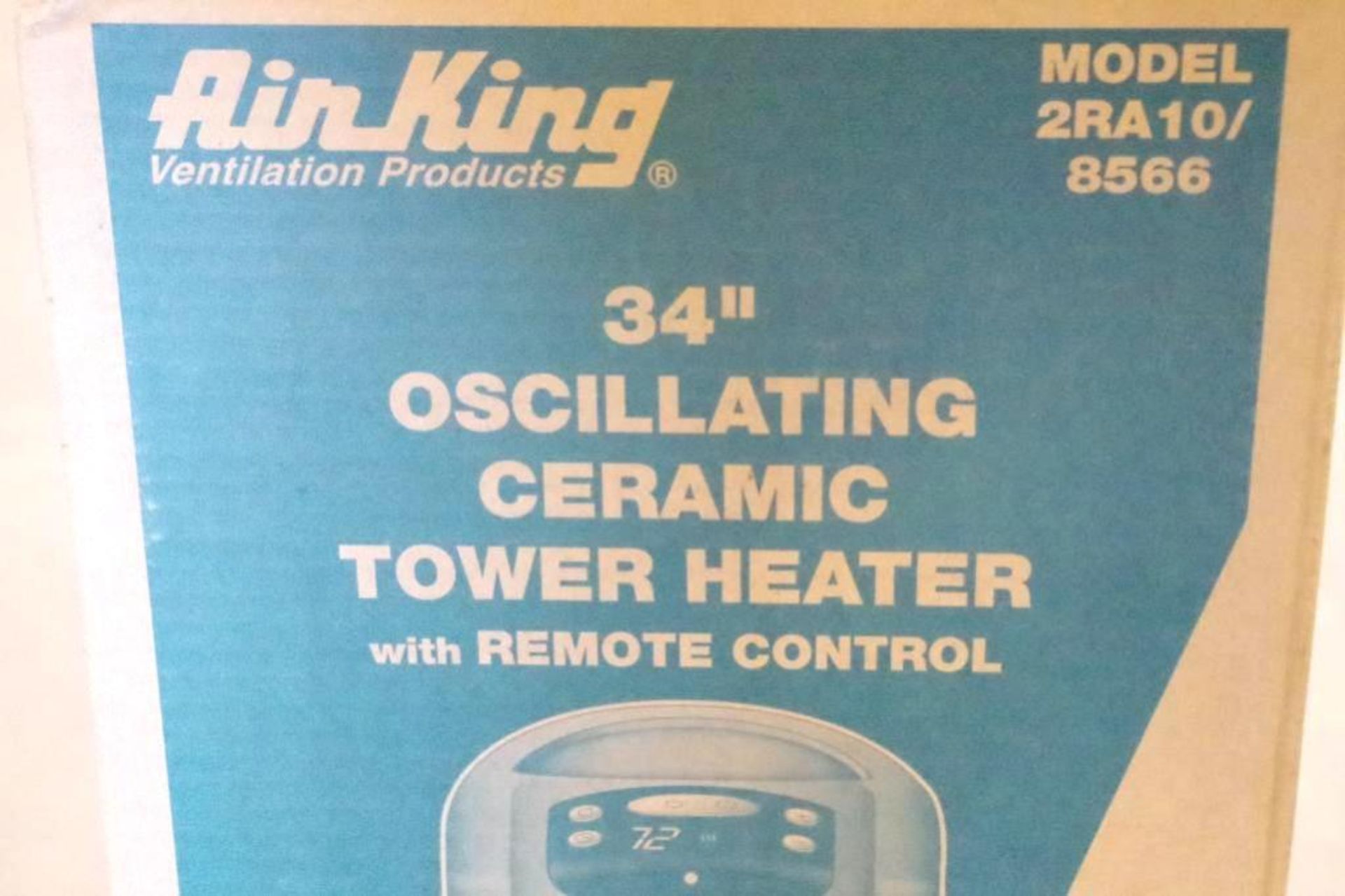 AIRKING 34" Oscillating Ceramic Tower Heater w/ Remote Control, M/N 2RA10/8566 - Bild 2 aus 2