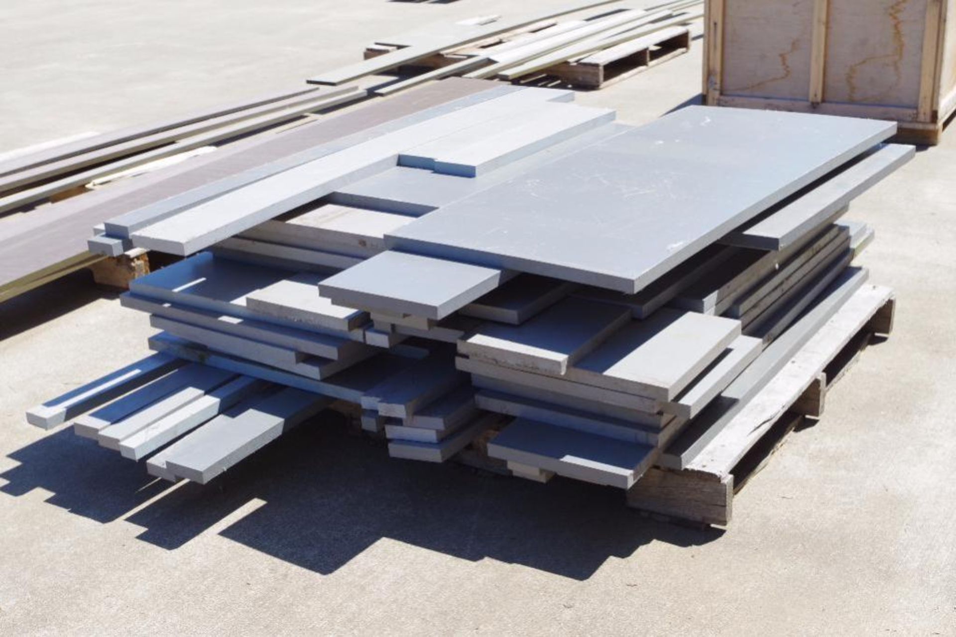 (QTY) 1" Thick Sheets/Boards Industrial Plastic, Grey Color, Max Length 80", Stack 12" High - Image 5 of 5