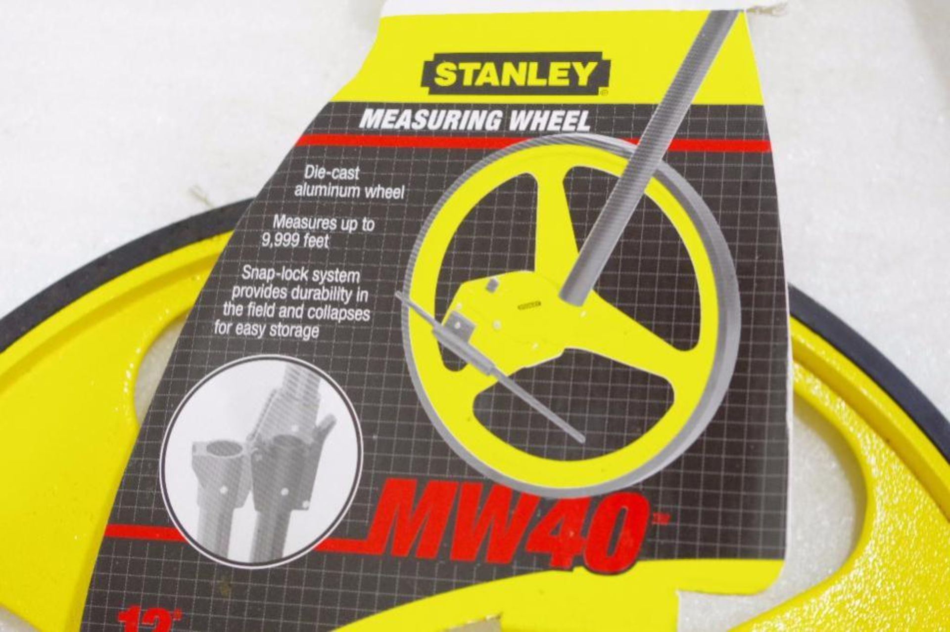 (2) NEW STANLEY Measuring Tools: Chrome 25' Tape Measure & Measuring Wheel, Measures up to 9,999 Ft. - Image 2 of 4
