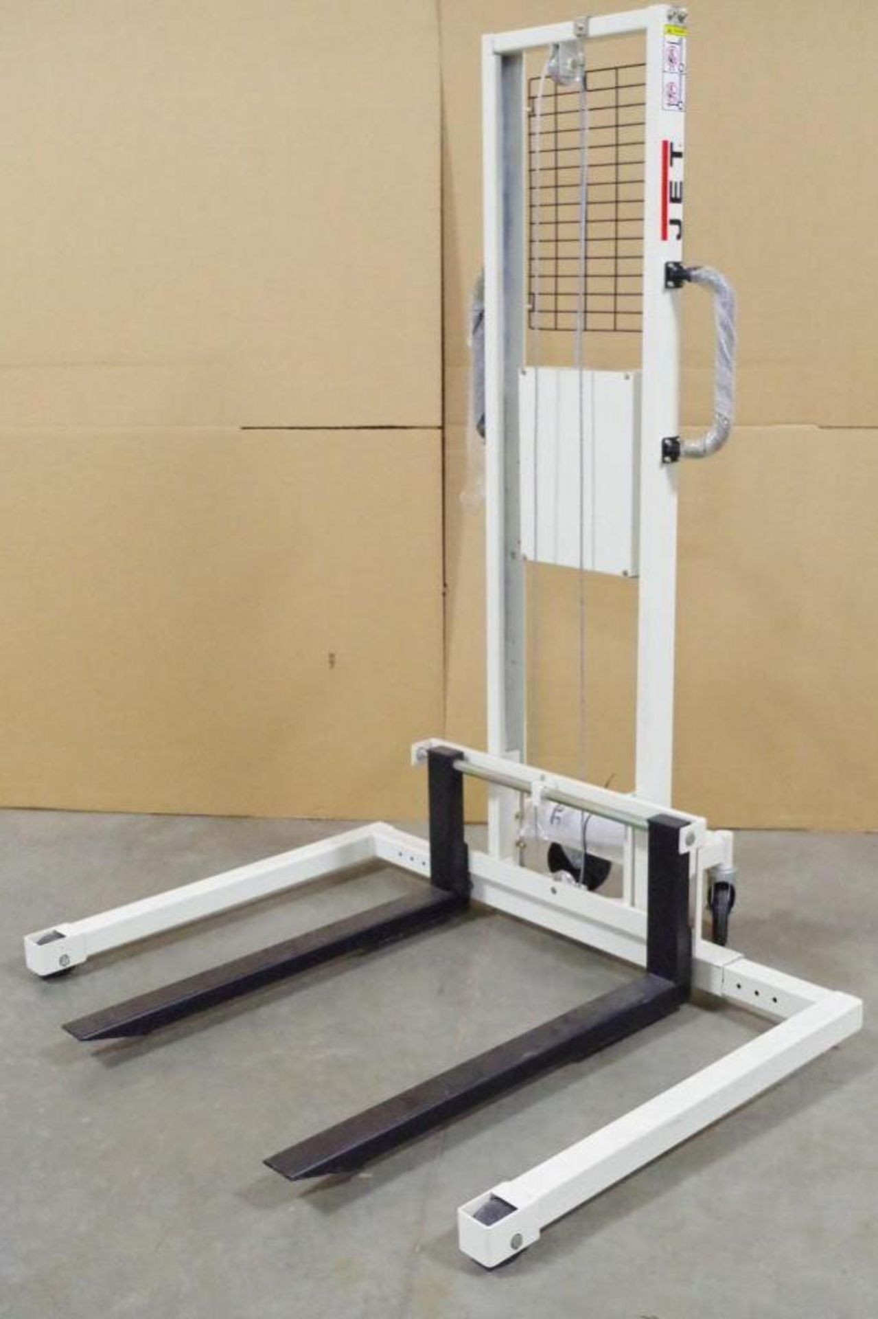 NEW JET Winch Stacker, 770 lbs. Capacity, 59" Lift Height, 18" Load Center