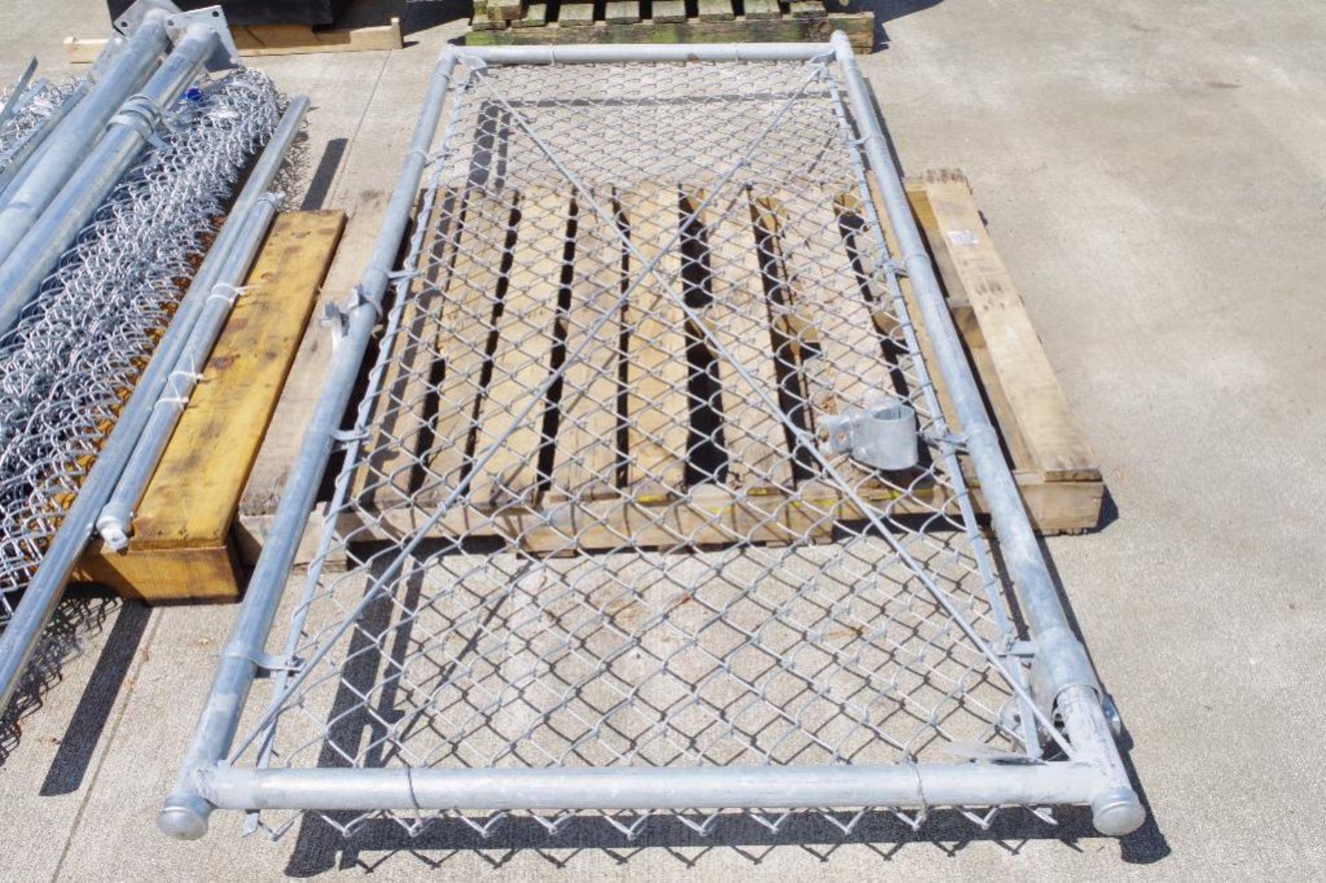 Chain-link Gate, Approx. 90" H x 38" W (see lot 7309 for fence & posts) - Image 2 of 3