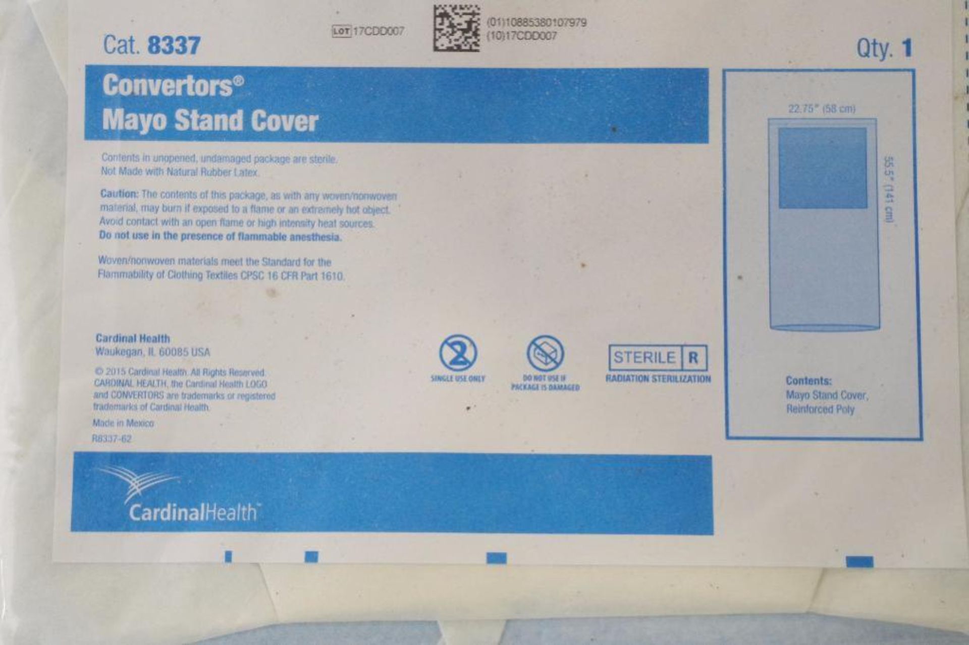 (27) MAYO Stand Covers & (1) Case Disposable Pillow Case Covers, 22" x 30" (Approx. 100) - Image 2 of 3