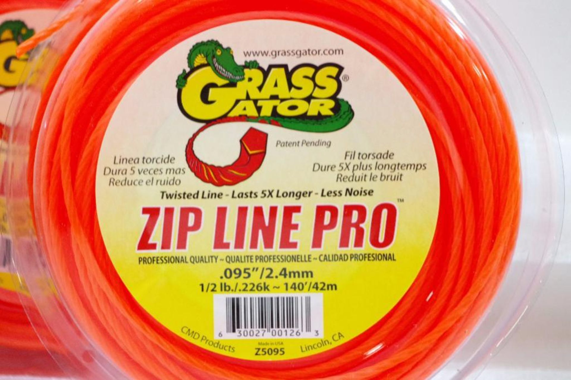 840' NEW GRASS GATOR .095 Zip Line Pro, M/N Z5095, (6 Coils of 140' Each) Made in USA - Image 2 of 4