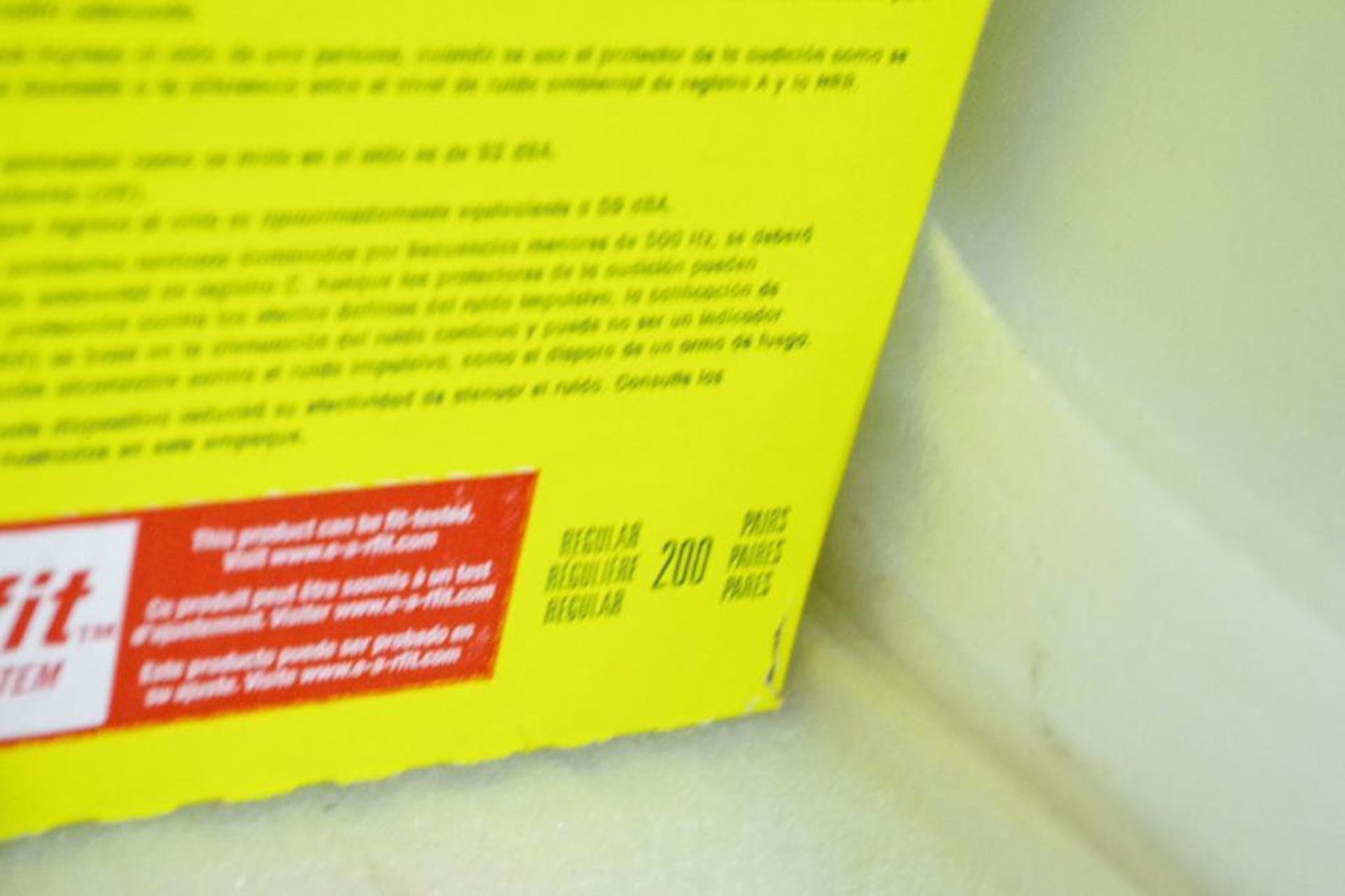 [800] Pairs NEW E-A-Rsoft Yellow Neon Blasts Ear Plugs (4 Boxes of 200 Pairs Each) - Image 3 of 3