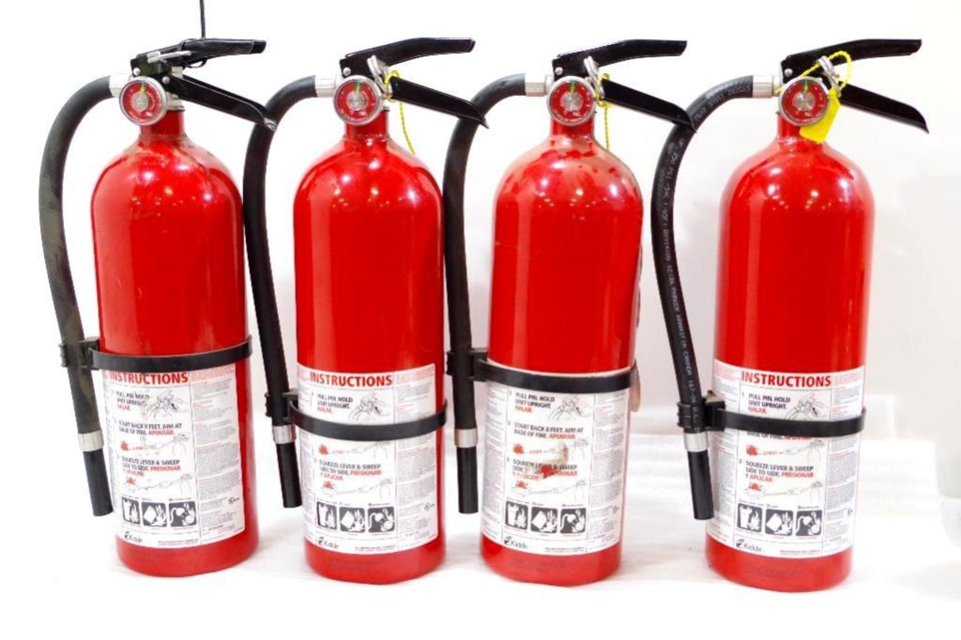 [4] KIDDE 8-Lb. Fire Extinguishers, Multipurpose Dry Chemical