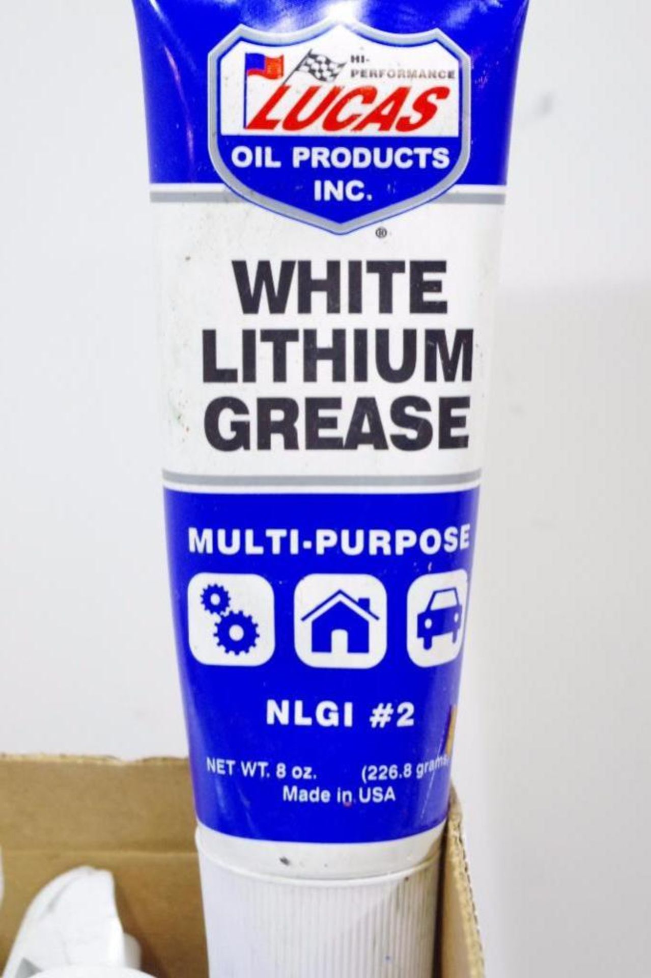 [56] LUCAS White Lithium Grease 8 oz. Tubes, (Some broken, leaking)