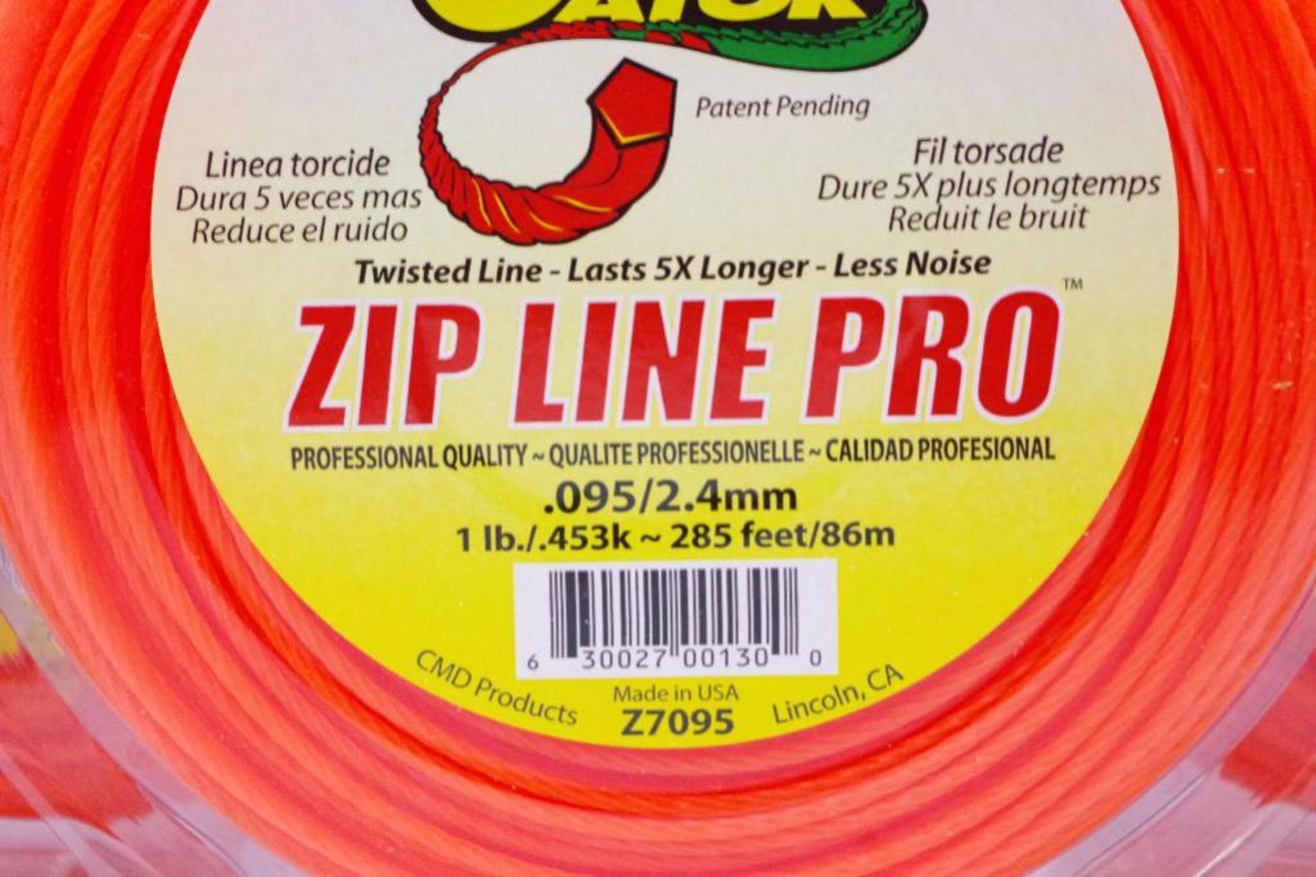 1710' NEW GRASS GATOR .095 Zip Line Pro, M/N Z7095, (6 Coils of 285' Each) Made in USA - Image 3 of 4