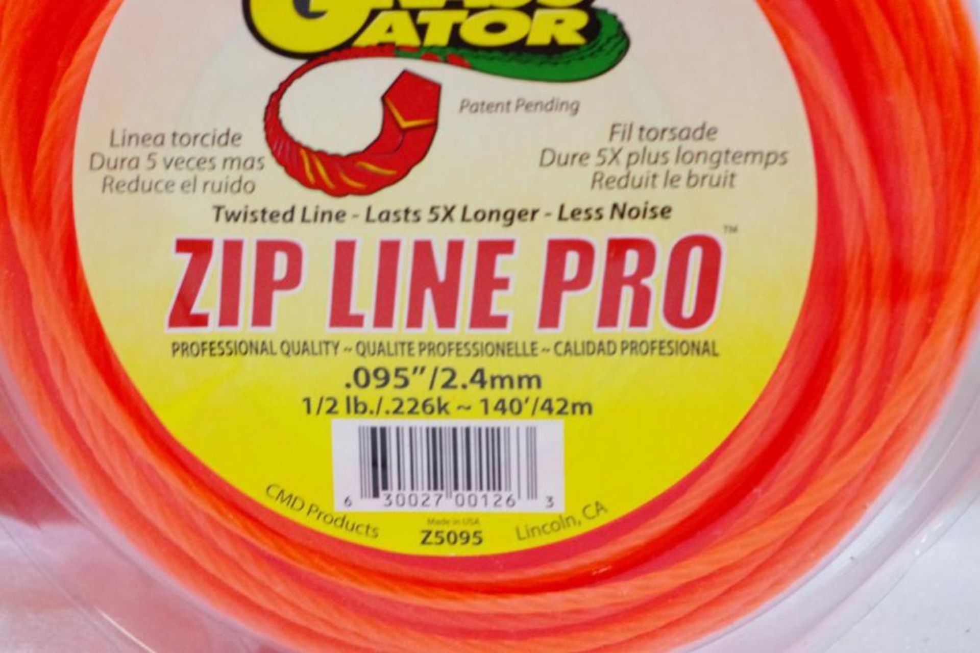 840' NEW GRASS GATOR .095 Zip Line Pro, M/N Z5095, (6 Coils of 140' Each) Made in USA - Image 3 of 4