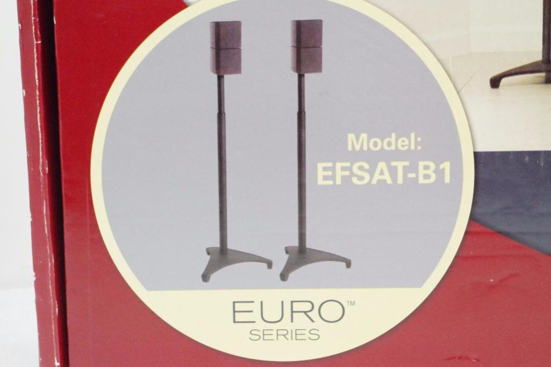 [2] SANUS FOUNDATION Adjustable-Height Speaker Stands M/N EFSAT-B1 (1 Box w/ 2 Stands) - Image 4 of 4