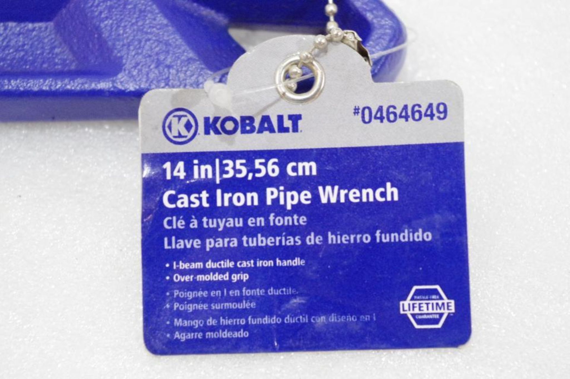 NEW KOBALT 14" Cast Iron Pipe Wrench - Image 3 of 3