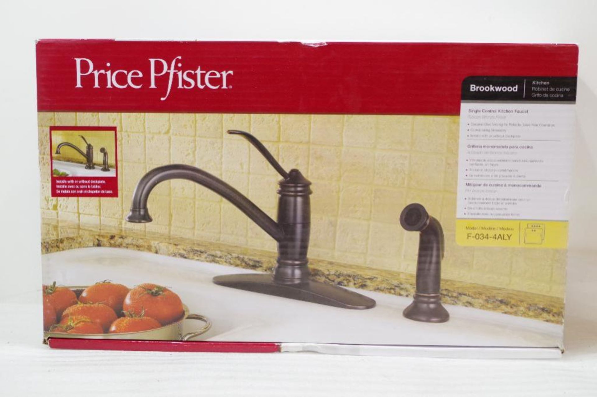 NEW PRICE PFISTER BROOKWOOD Kitchen Faucet, Tuscan Bronze Finish - Image 2 of 4