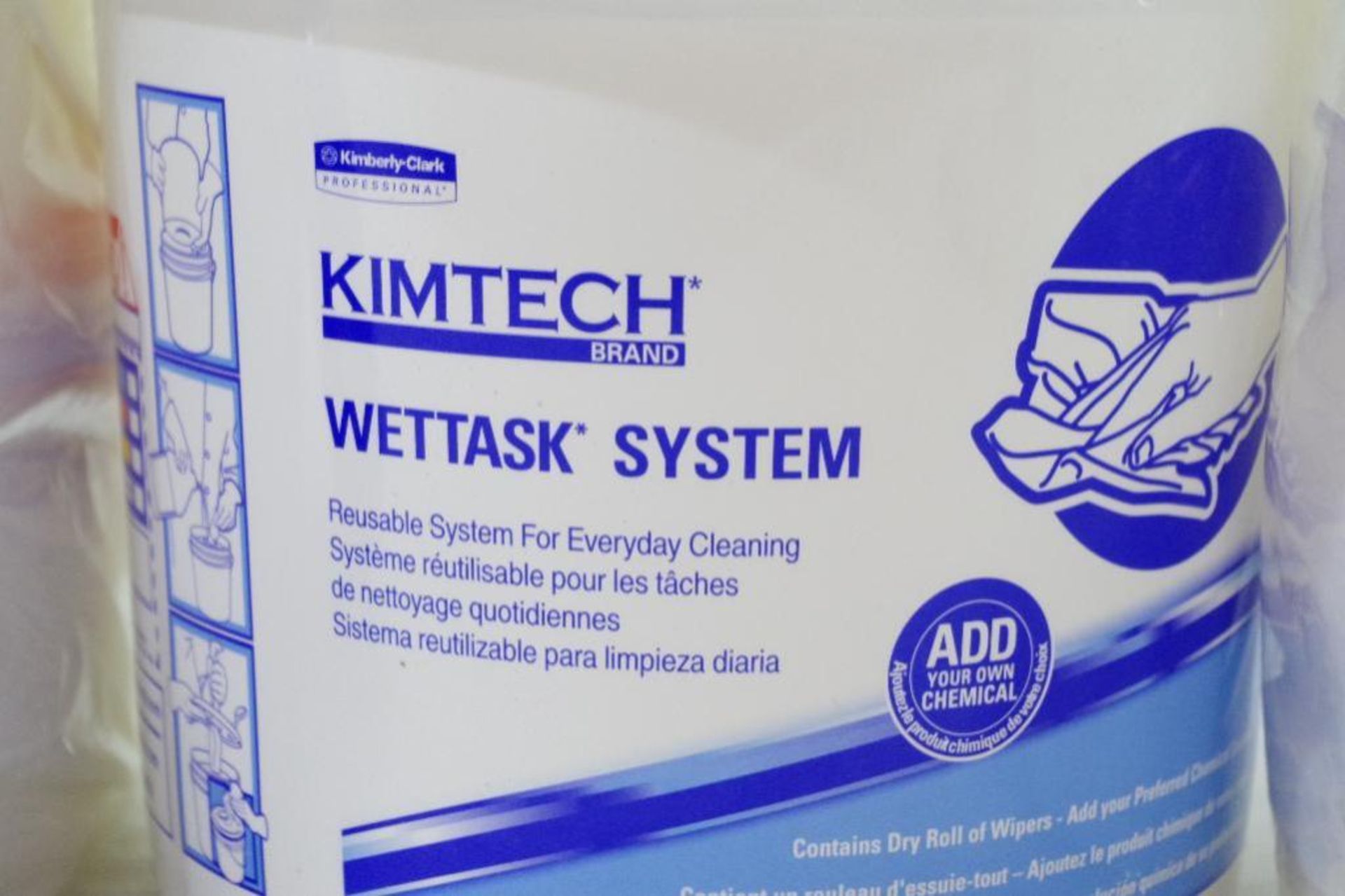 [6] KIMTECH Dry Wiper Rolls & [1] WETTASK Wiper Tub - Image 2 of 2