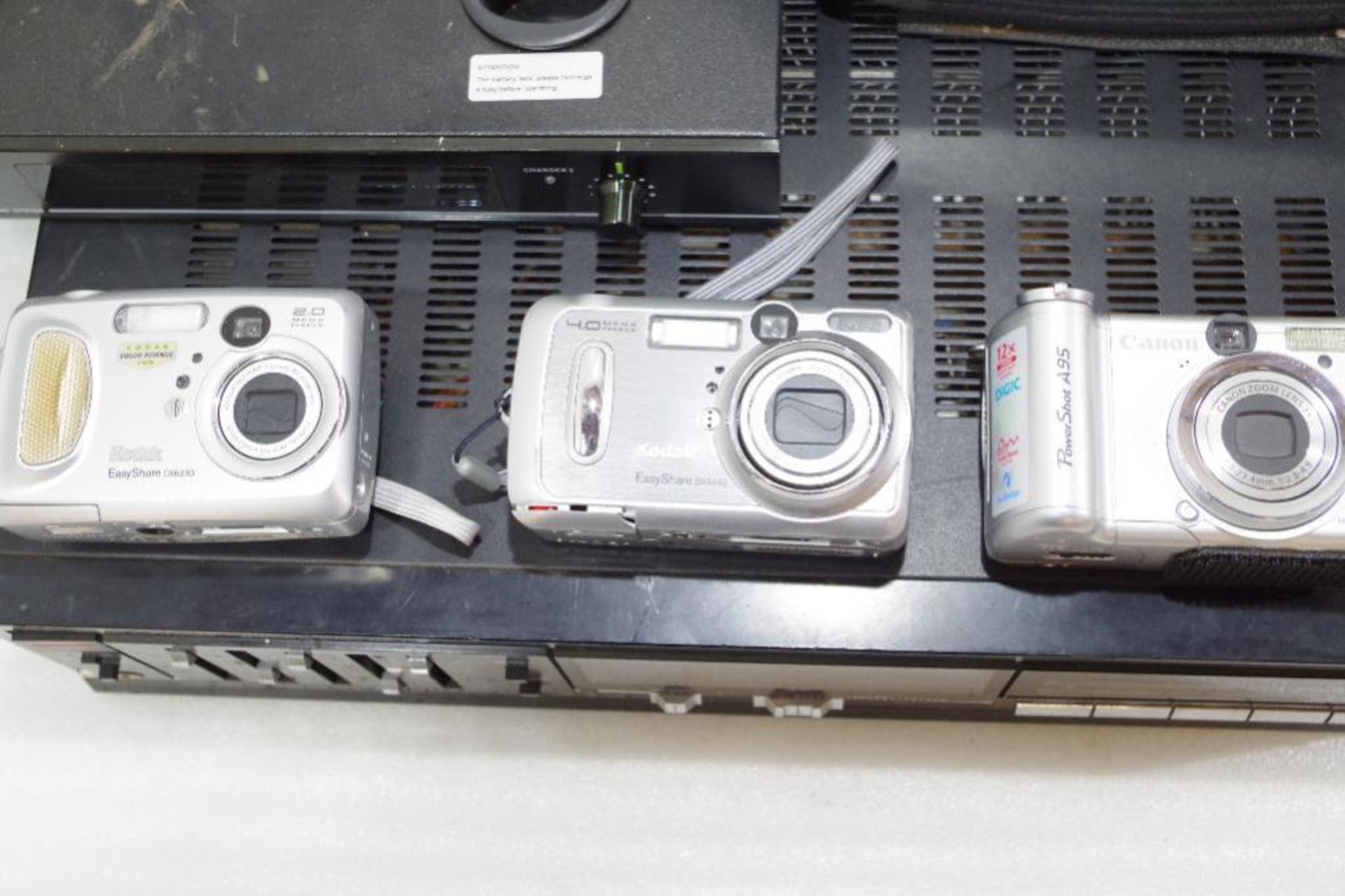 [6] Misc. Electronics: (3) Digital Cameras, (1) Amplifier, (1) Wireless Mic. System & (1) Teletype - Image 3 of 4