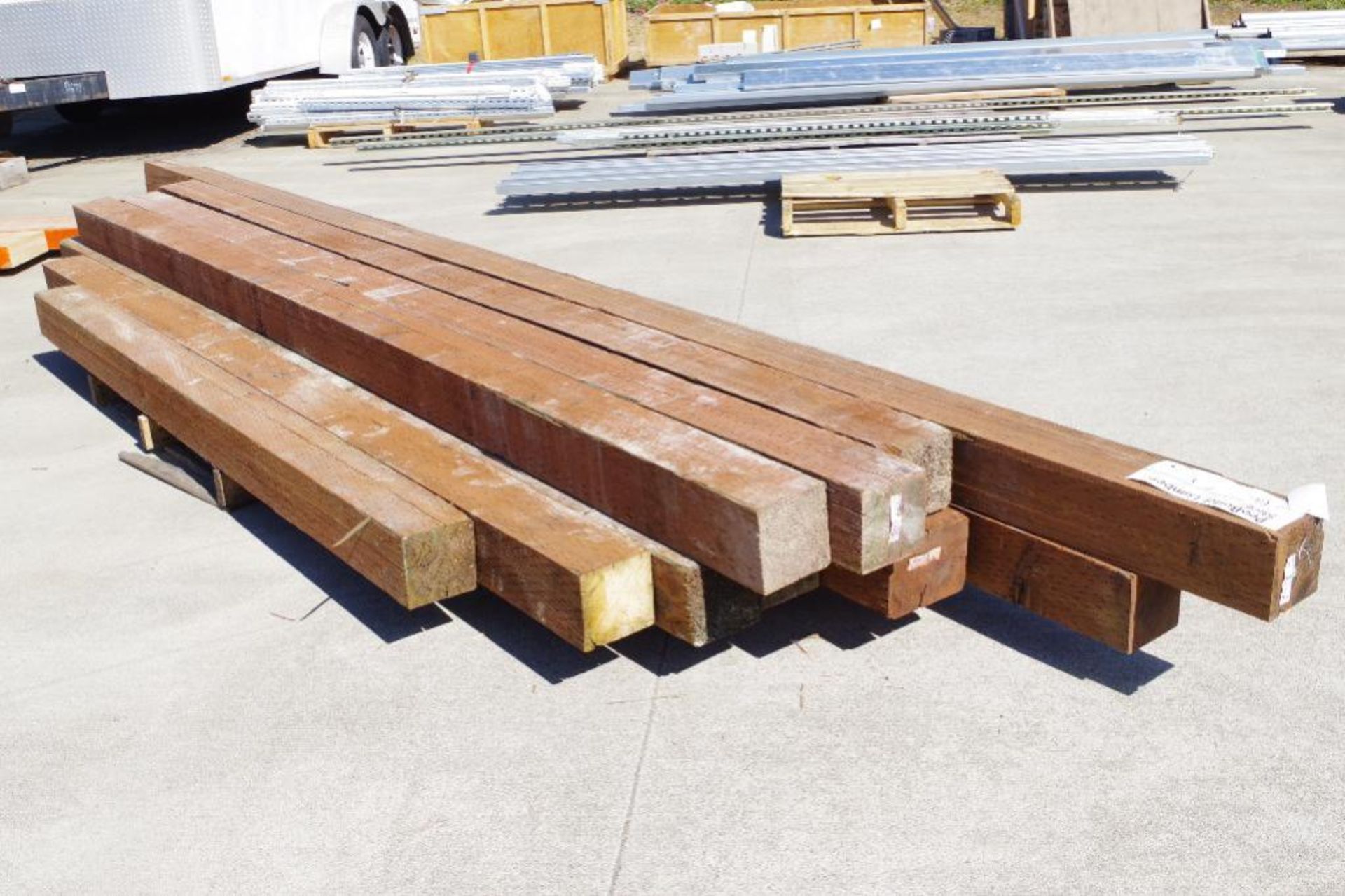 [11] Pressure Treated Beams; Timber(s) have defects (cracks, knots, warpage); Must preview