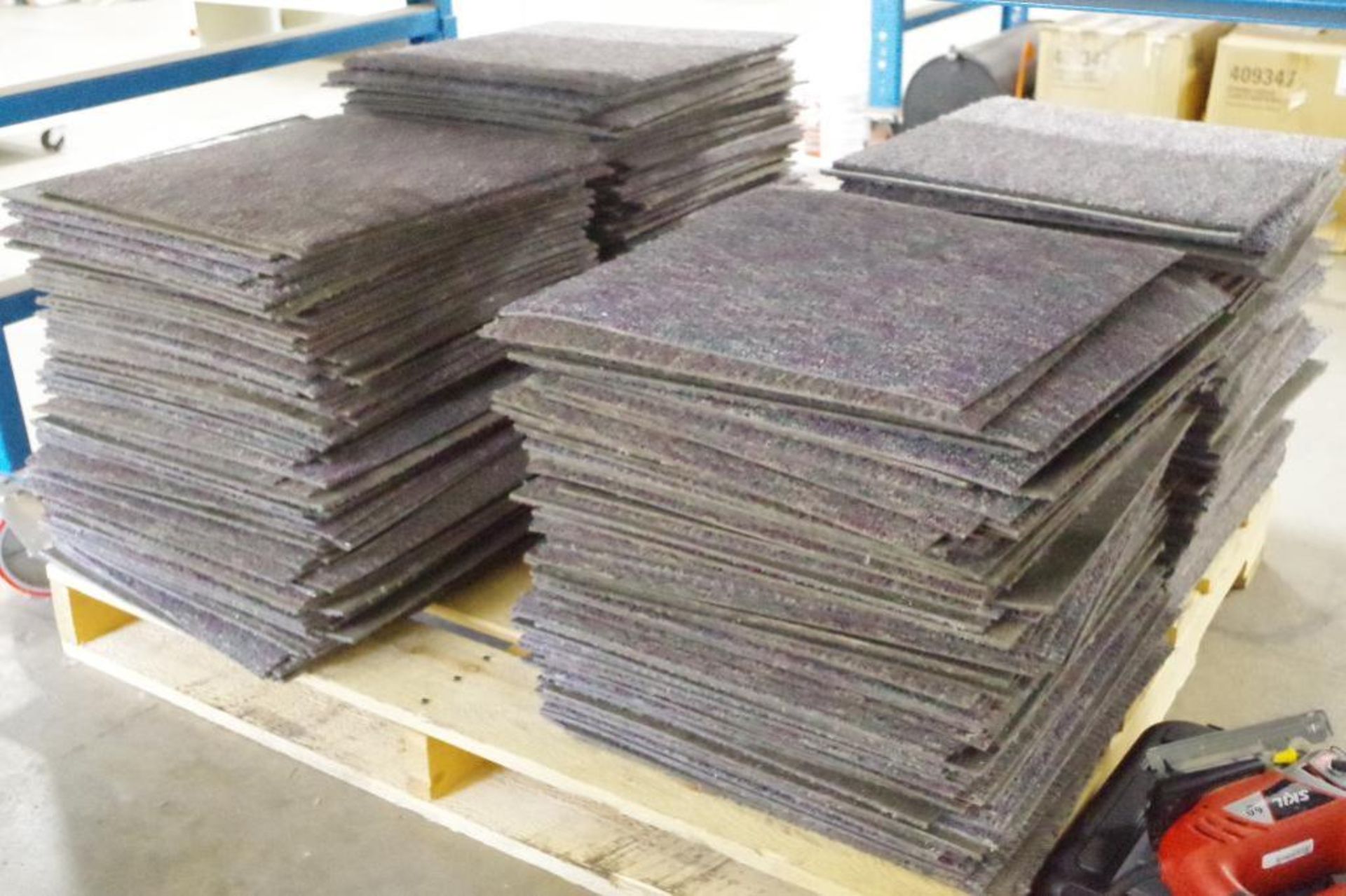 [380+/-] 18"x18" Carpet Squares, Charcoal/Greyish Color, Appear Previously Used/Installed - Image 2 of 2