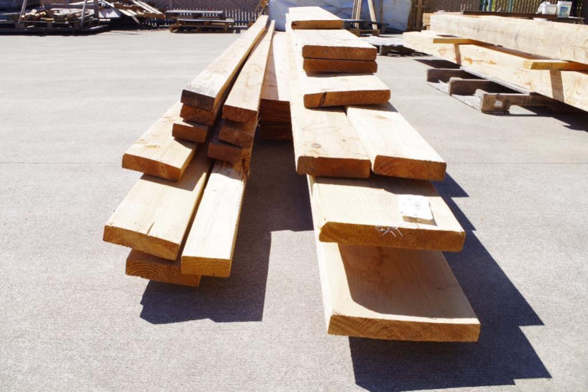 [QTY] Dimensional Lumber: 2x10s, 2x6s, 2x4s; Includes (12) 6" x 16' Cedar Bevel Siding Boards - Image 4 of 4