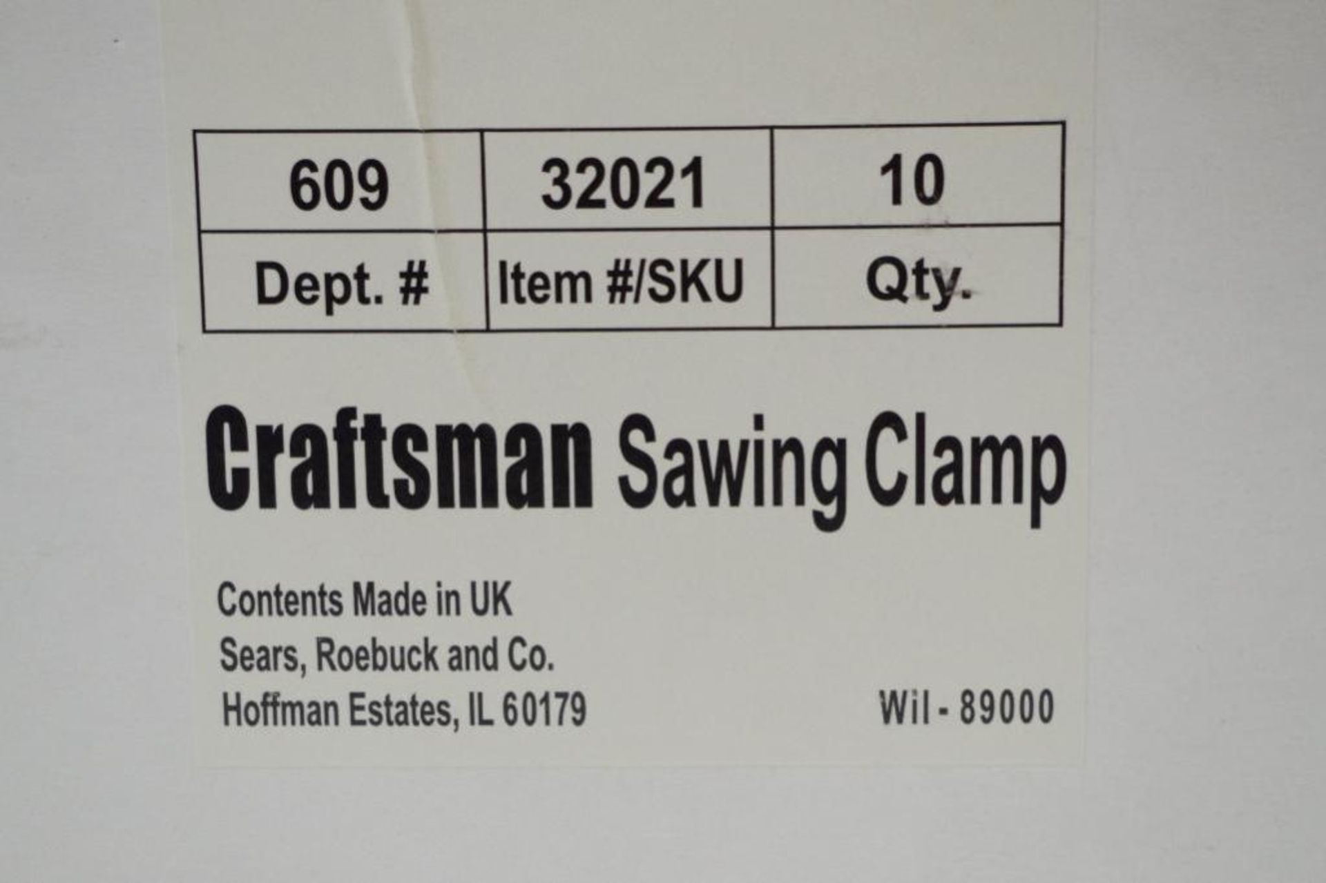 [10] NEW CRAFTSMAN Sawing Clamps (1 Box of 10) - Image 3 of 4