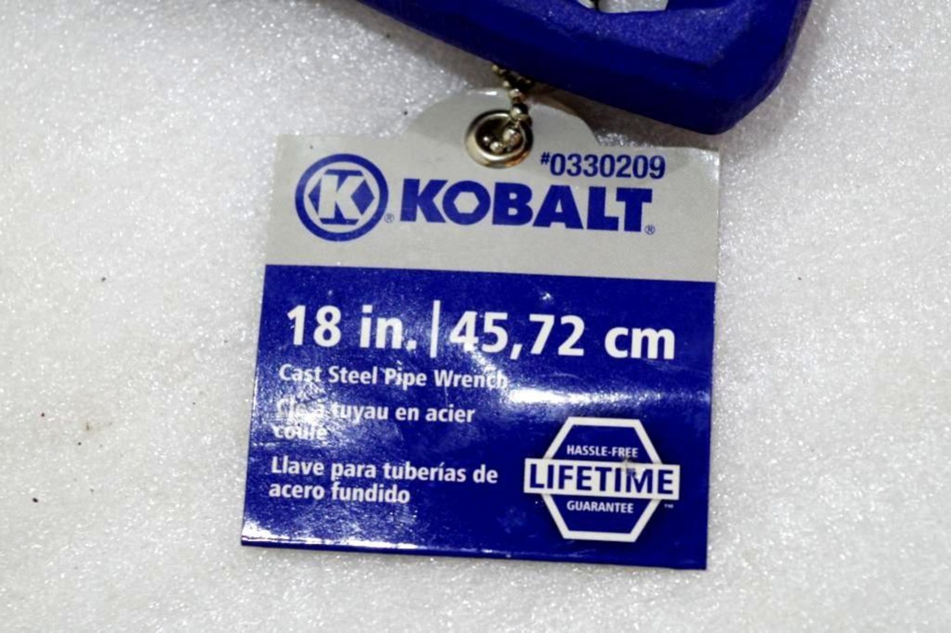 NEW KOBALT 18" Cast Steel Pipe Wrench - Image 3 of 3