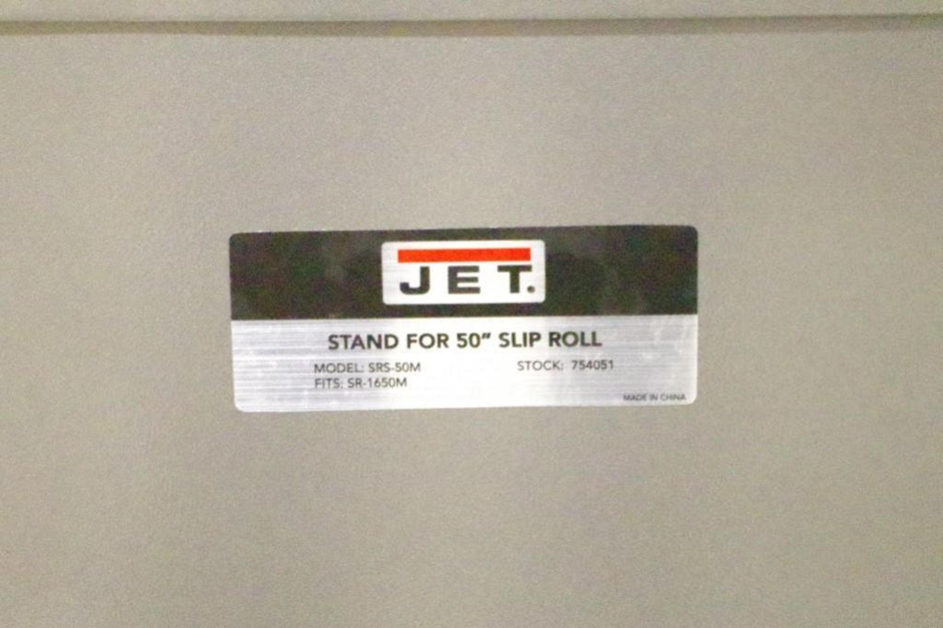JET Tool Stand for 50" Slip Roll, 15" x 57-1/2" x 27-1/2"H, M/N SRS-50M - Image 3 of 3