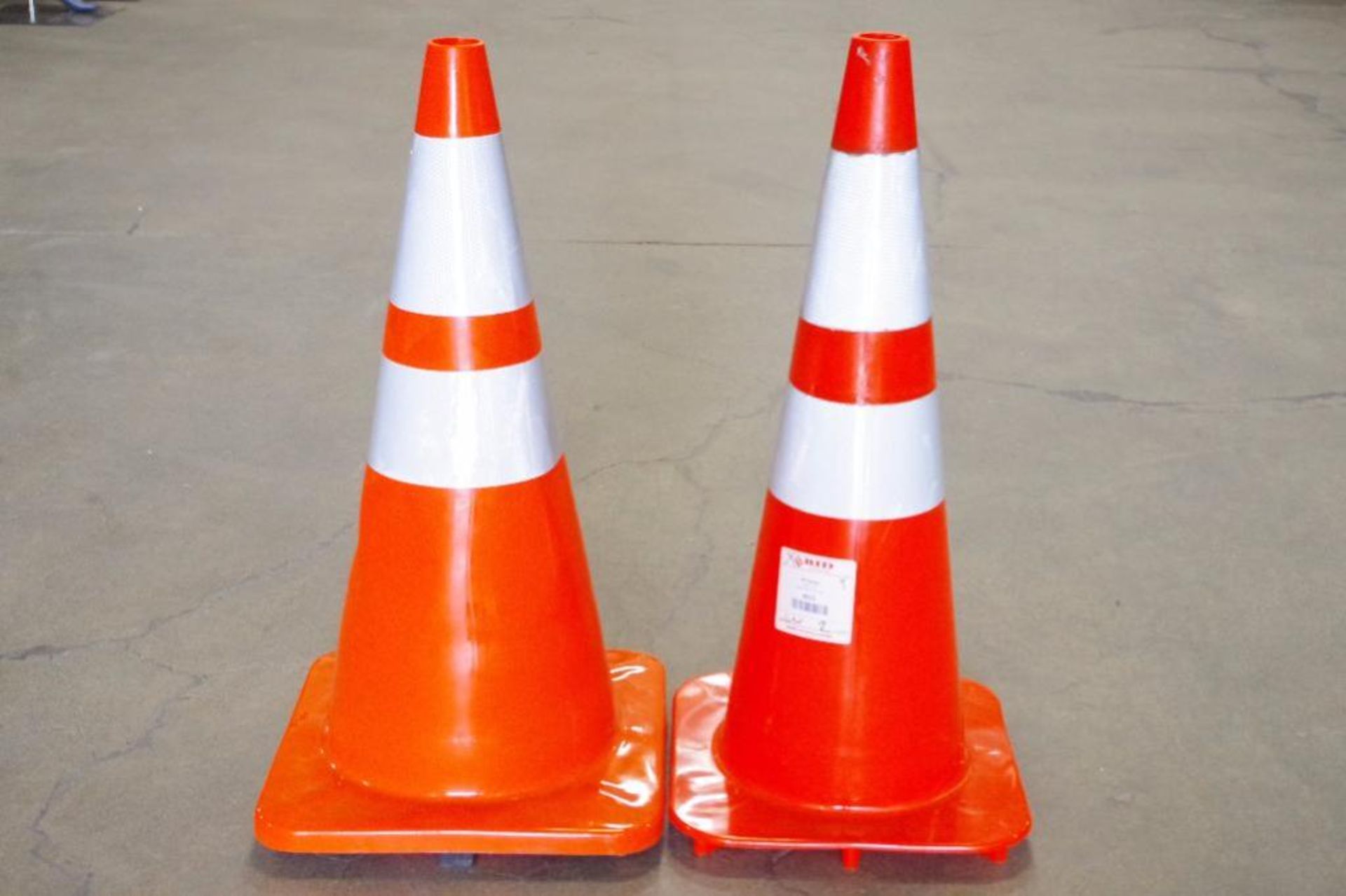 [2] 27"H Traffic Cones: Orange w/ Reflective Tape - Image 3 of 3