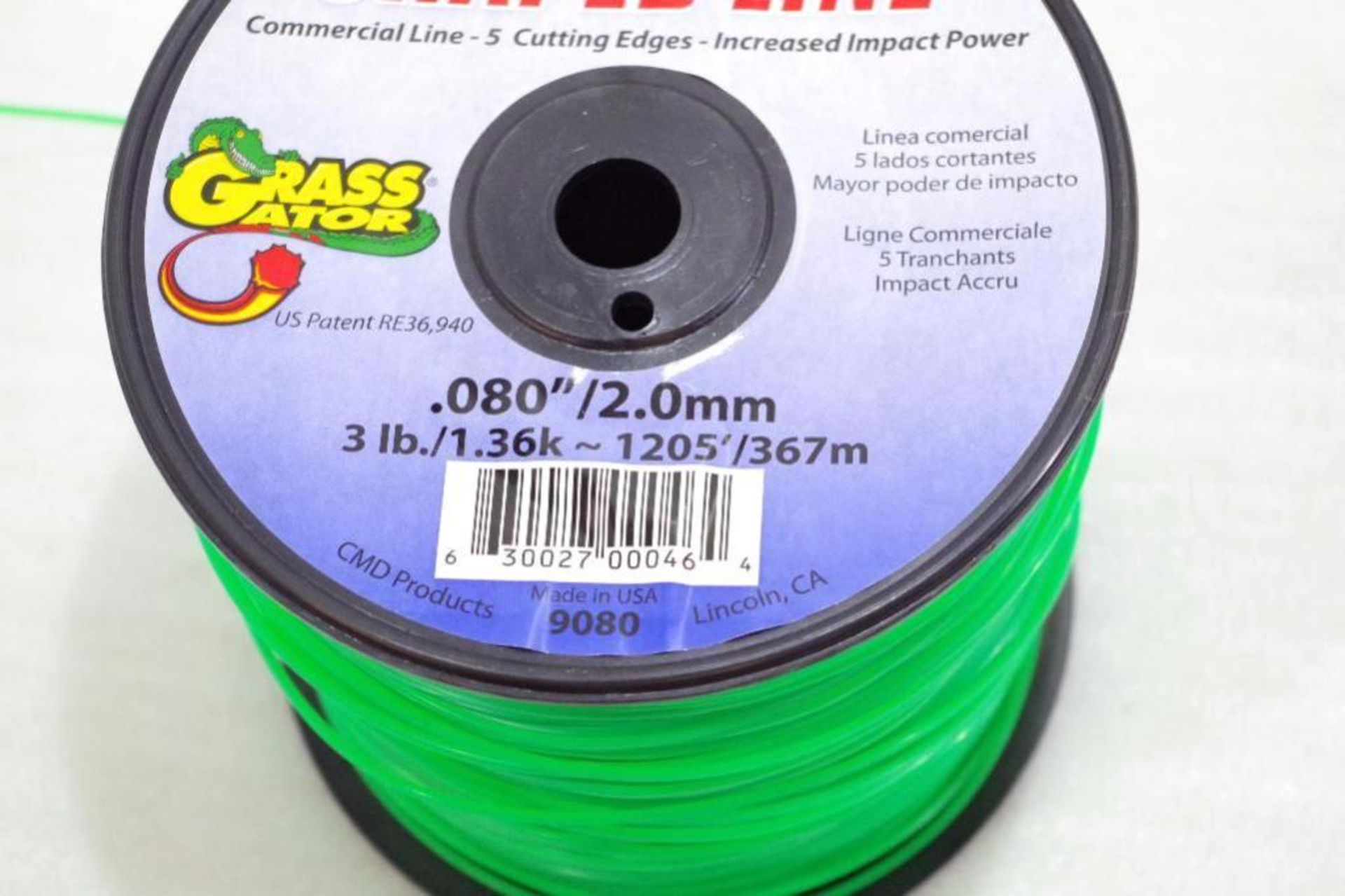 1205' Spool GRASS GATOR .080" Shaped Line, M/N 9080, Made in USA - Image 2 of 5