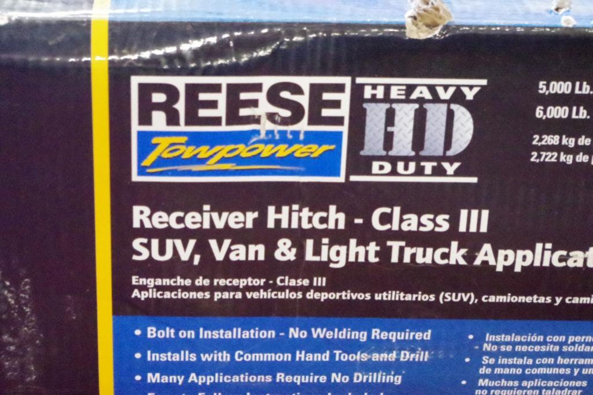 REESE Heavy Duty Receiver Hitch - Class III w/ 2" Opening, M/N 37042HD - Image 2 of 6