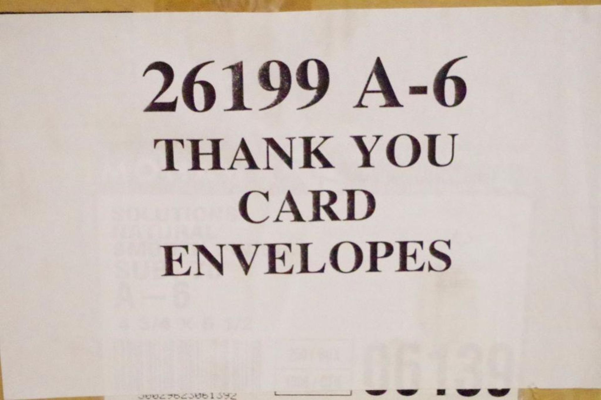 [QTY] Shelf Lot: (11250) Envelopes, (200) Sheets Avery Labels & (9) Packs "Thank You" Cards - Image 8 of 8