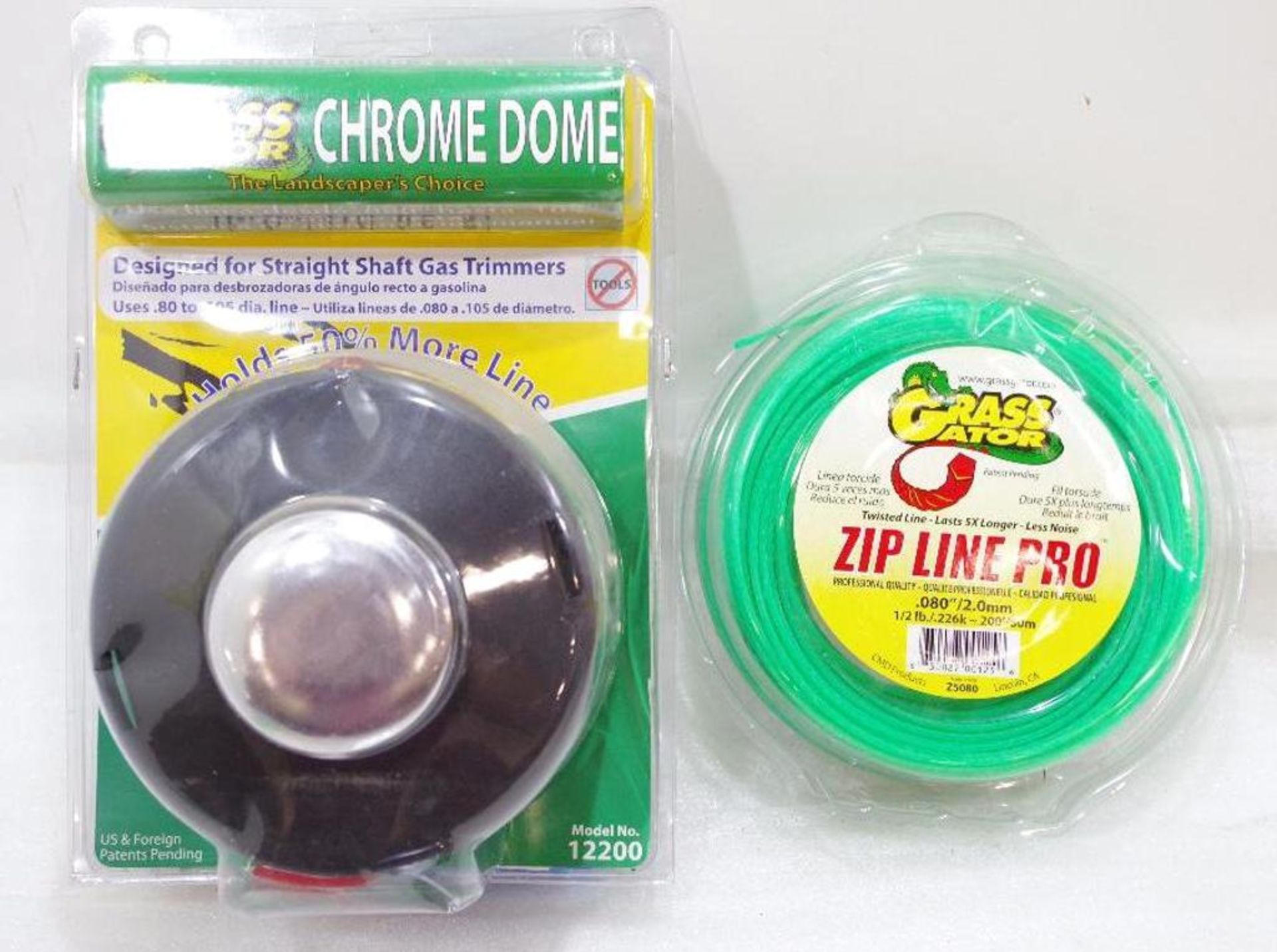 NEW GRASS GATOR Chrome Dome Replacement Trimmer Head and 200' Coil .080" Zip Line Pro