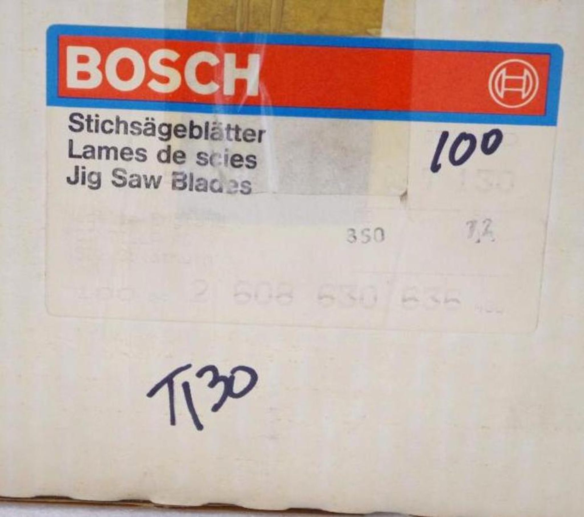 [200] BOSCH Jig Saw Blades: (100) T150 & (100) T130 - Image 5 of 6