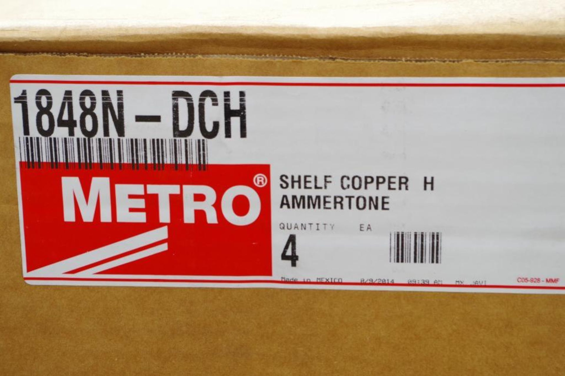 [4] UNUSED METRO Wire Shelves 18" x 48", Copper Hammertone Finish - Image 3 of 3