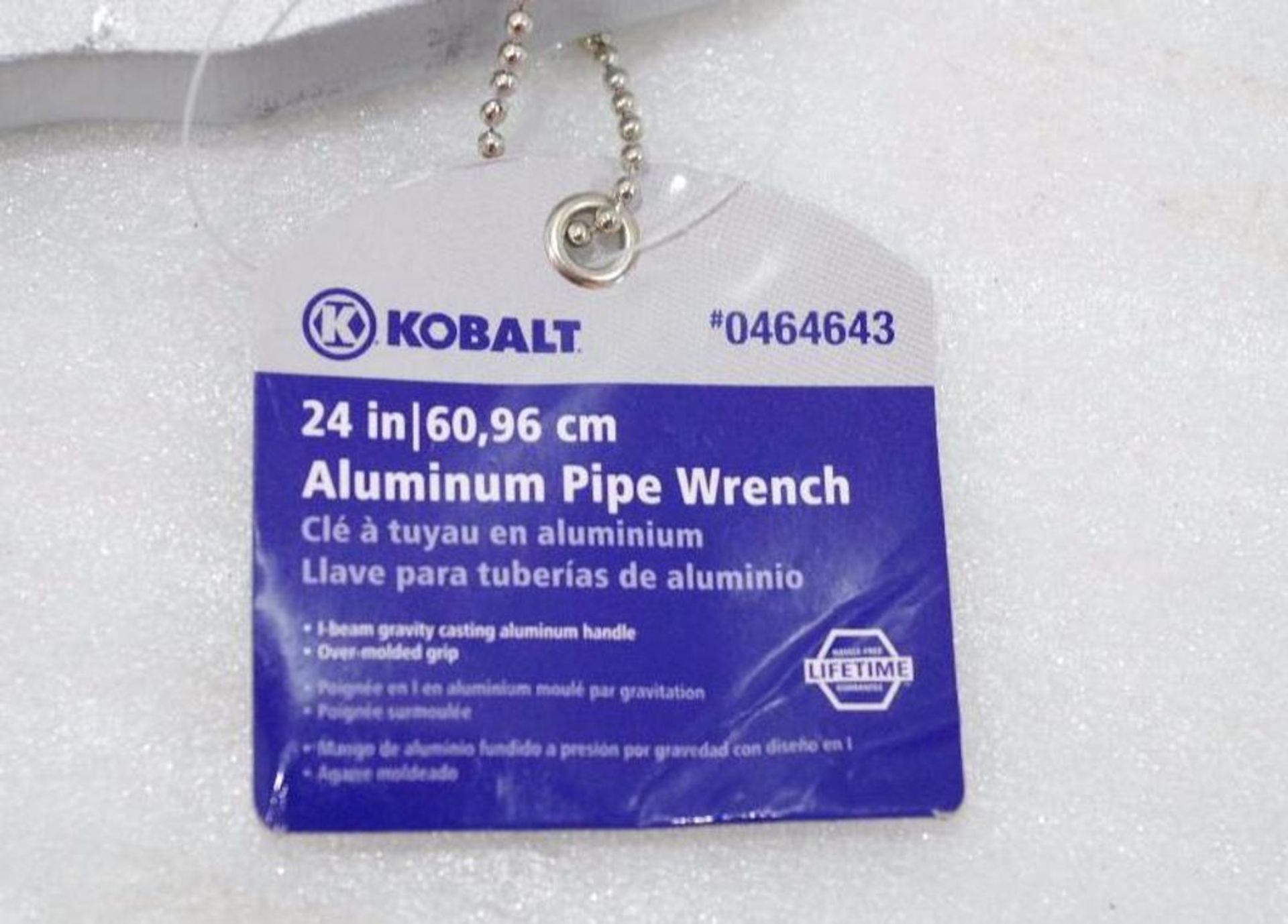 UNUSED KOBALT 24" Aluminum Pipe Wrench, M/N 0464643 - Image 4 of 5