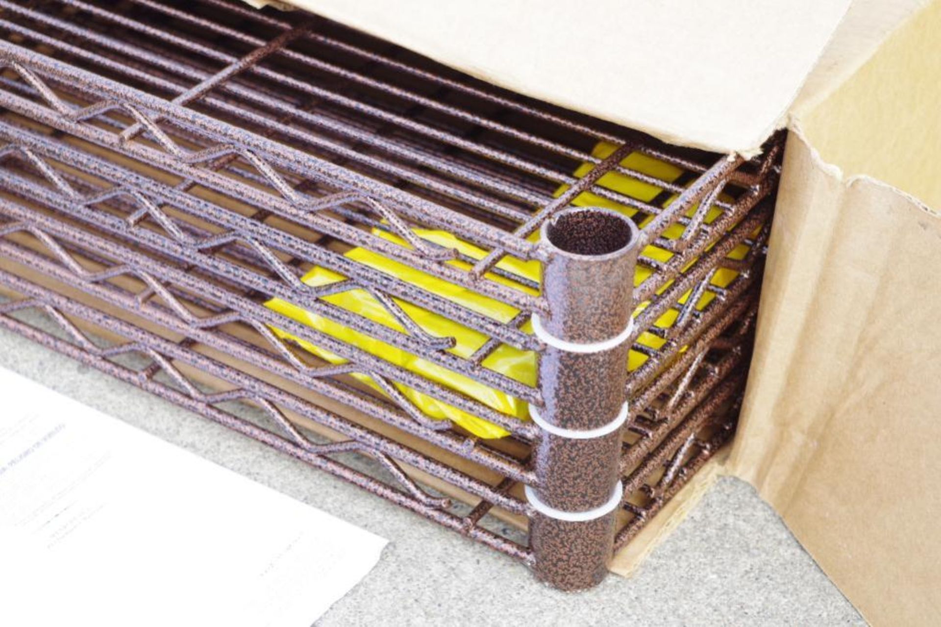 [4] UNUSED METRO Wire Shelves 18" x 48", Copper Hammertone Finish - Image 2 of 3