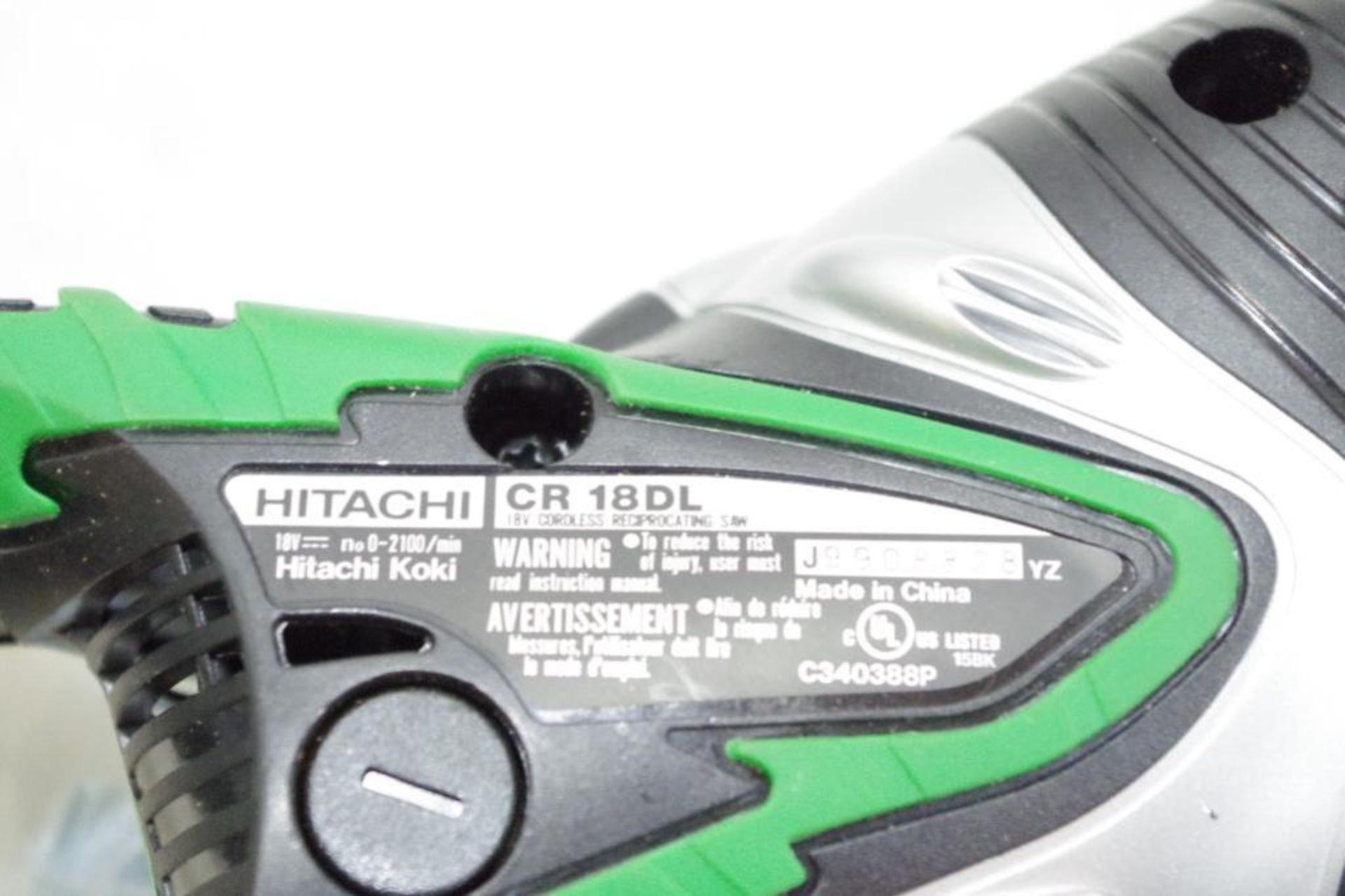 [4] HITACHI 18V Tools & Accessories: Circular Saw, Reciprocating Saw & (2) Bags - Image 5 of 10