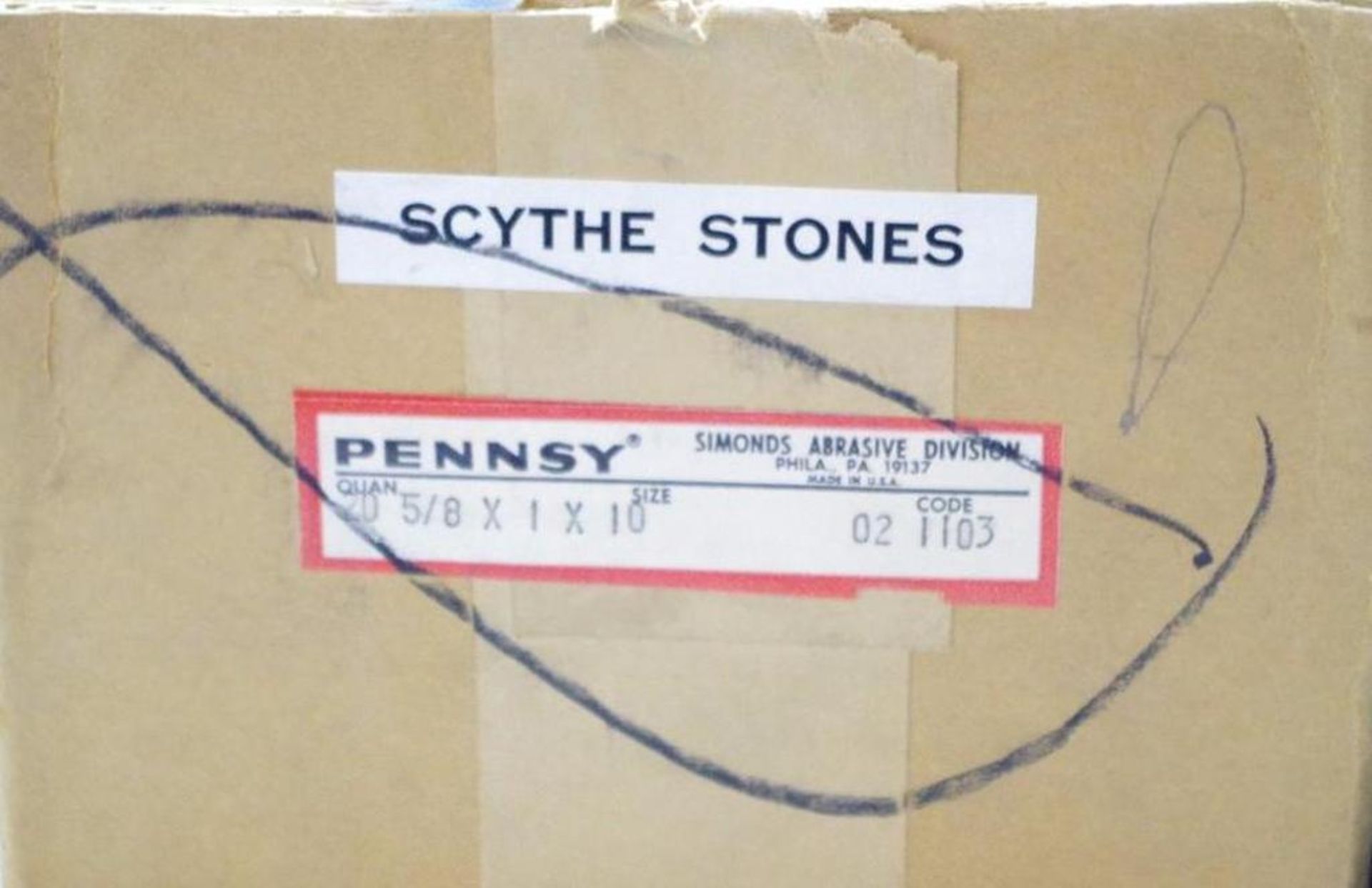 [QTY] UNUSED PENNSY Scythe Stones, 5/8" x 1" x 10", Made in USA - Image 4 of 4