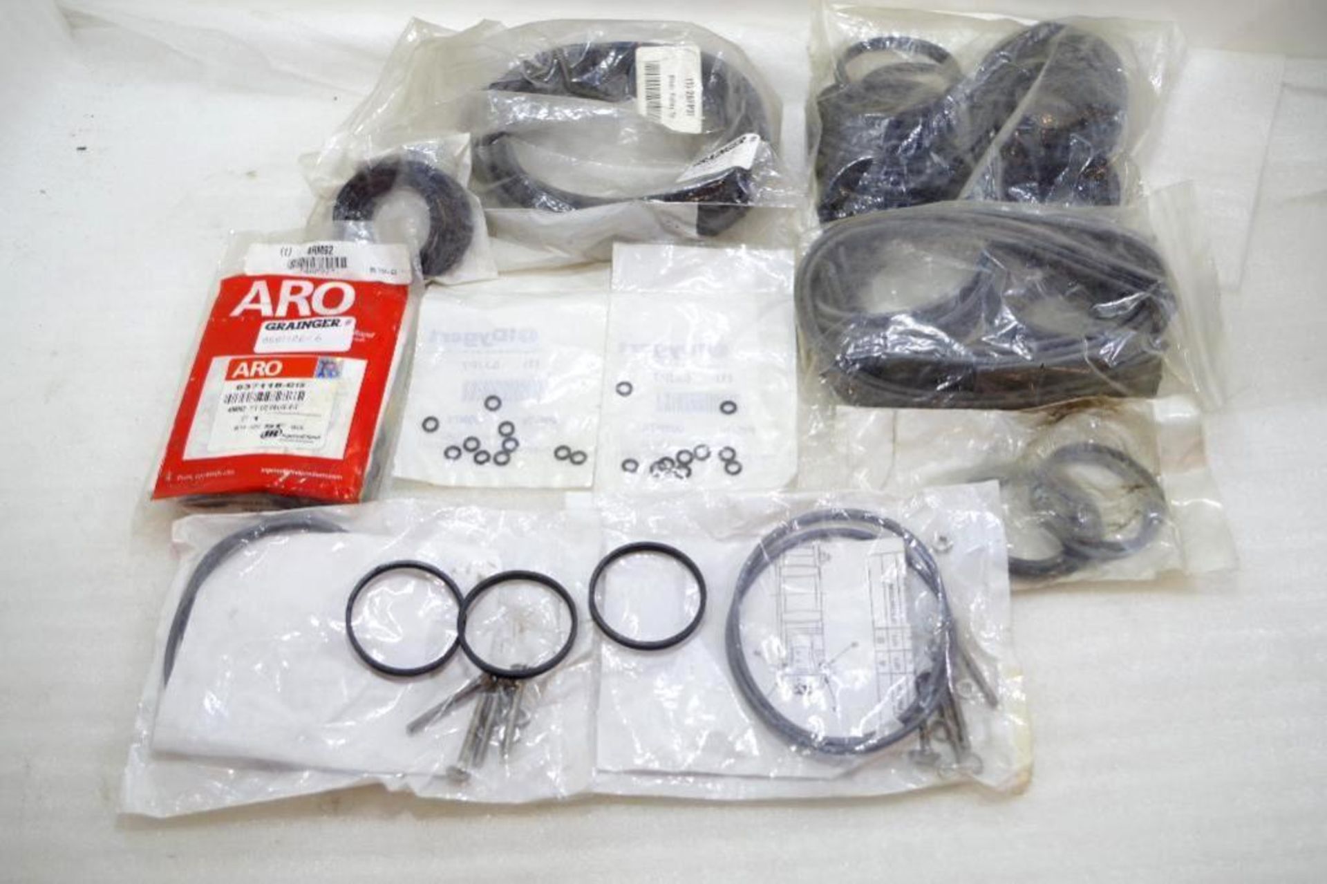 Assorted Rubber Parts & Accessories: O-Rings, Blade Rubber Tire, Rubber Banding, ARO Valve Kit