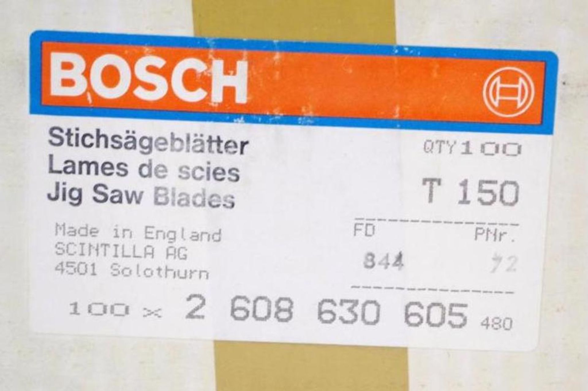 [200] BOSCH Jig Saw Blades: (100) T150 & (100) T130 - Image 6 of 6