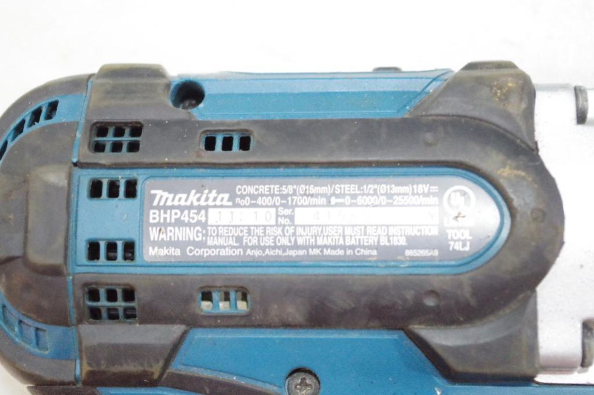 MAKITA 18V Hammer Drill M/N BHP454 w/ Case - Image 2 of 3