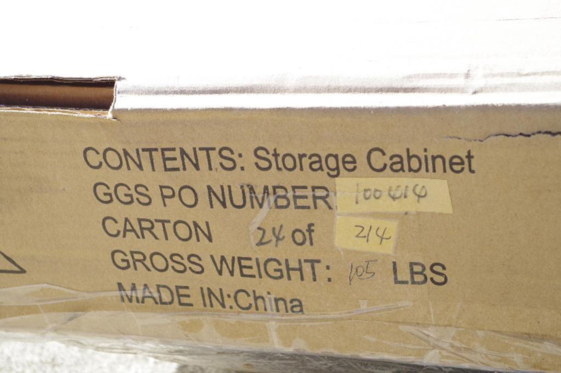 Storage Cabinet: Freight Damaged Box (appears undamaged otherwise, but no guarantee) - Image 2 of 3