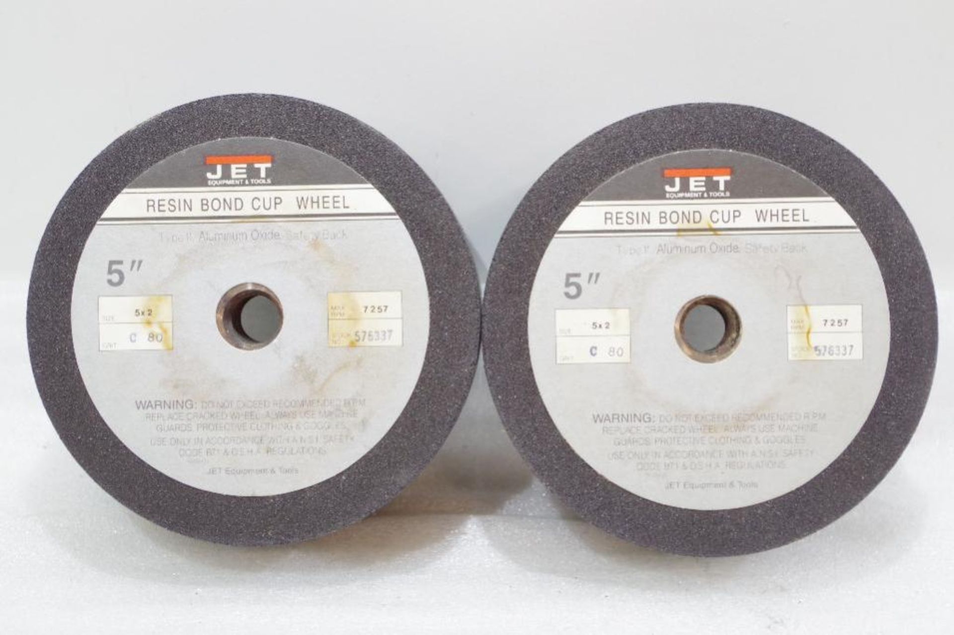 [2] JET 5" Resin Bond Cup Wheels - Image 2 of 4