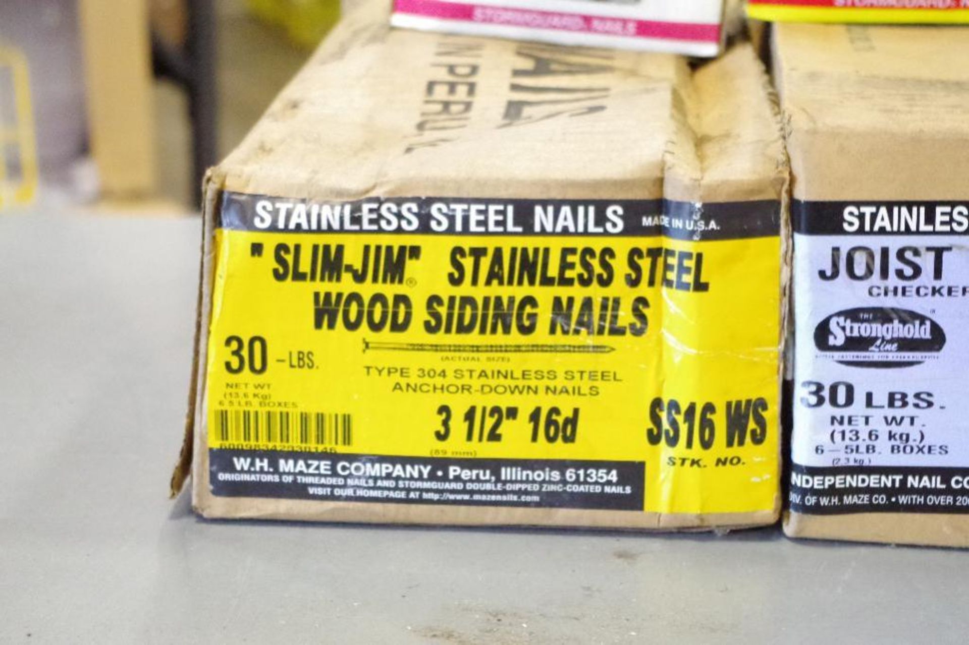 [125+] Lbs Asst. MAZE Nails: Stainless Steel Siding, Joist Hangers & More - Image 2 of 5