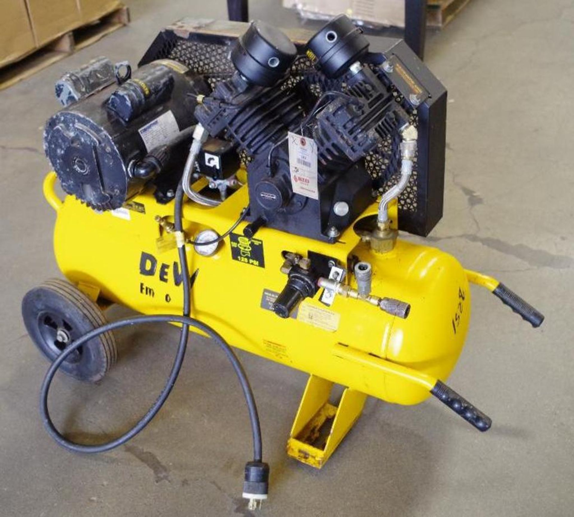 DEWALT 17-Gallon, 230V, Wheeled Portable Compressor, M/N D55395 (Condition Unknown)