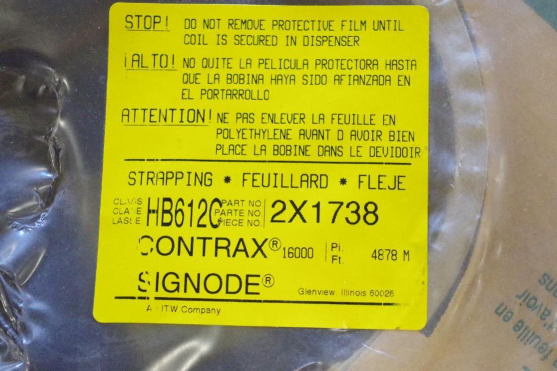 [2] NEW SIGNODE 3/8" Polypropylene Strapping Rolls M/N HB612C - Image 2 of 3