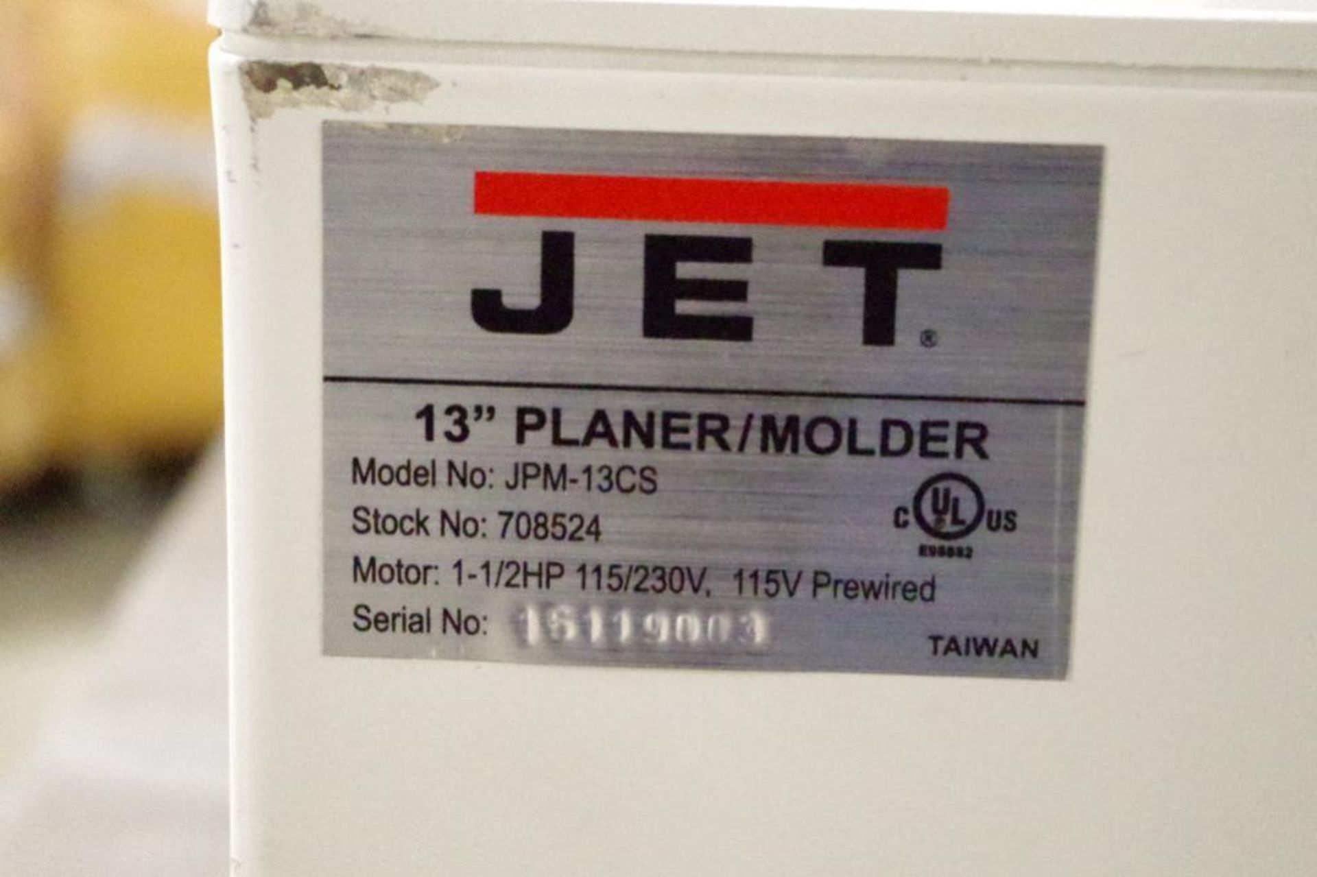 JET 13" Planer/Molder, 1-1/2 HP, 115/230V, M/N JPM-13CS (see description) - Image 2 of 4