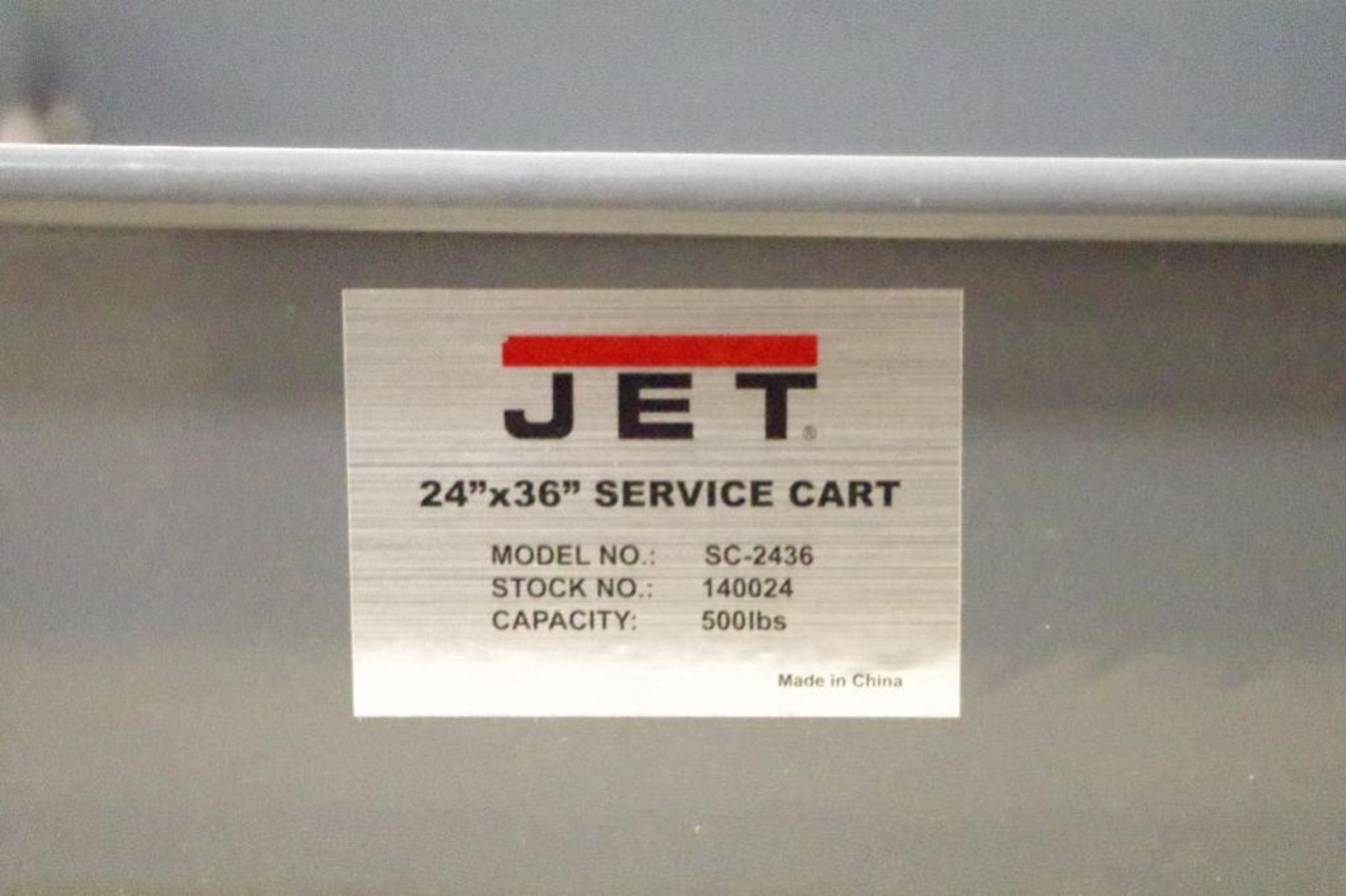 JET Service Cart, Approx. 24" x 39" x 32"H, M/N SC-2436 - Image 3 of 5